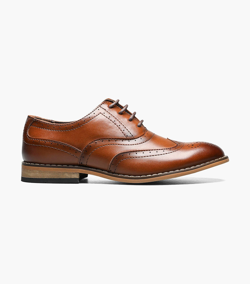 BOYS DUNBAR  Wingtip Oxford - Cognac