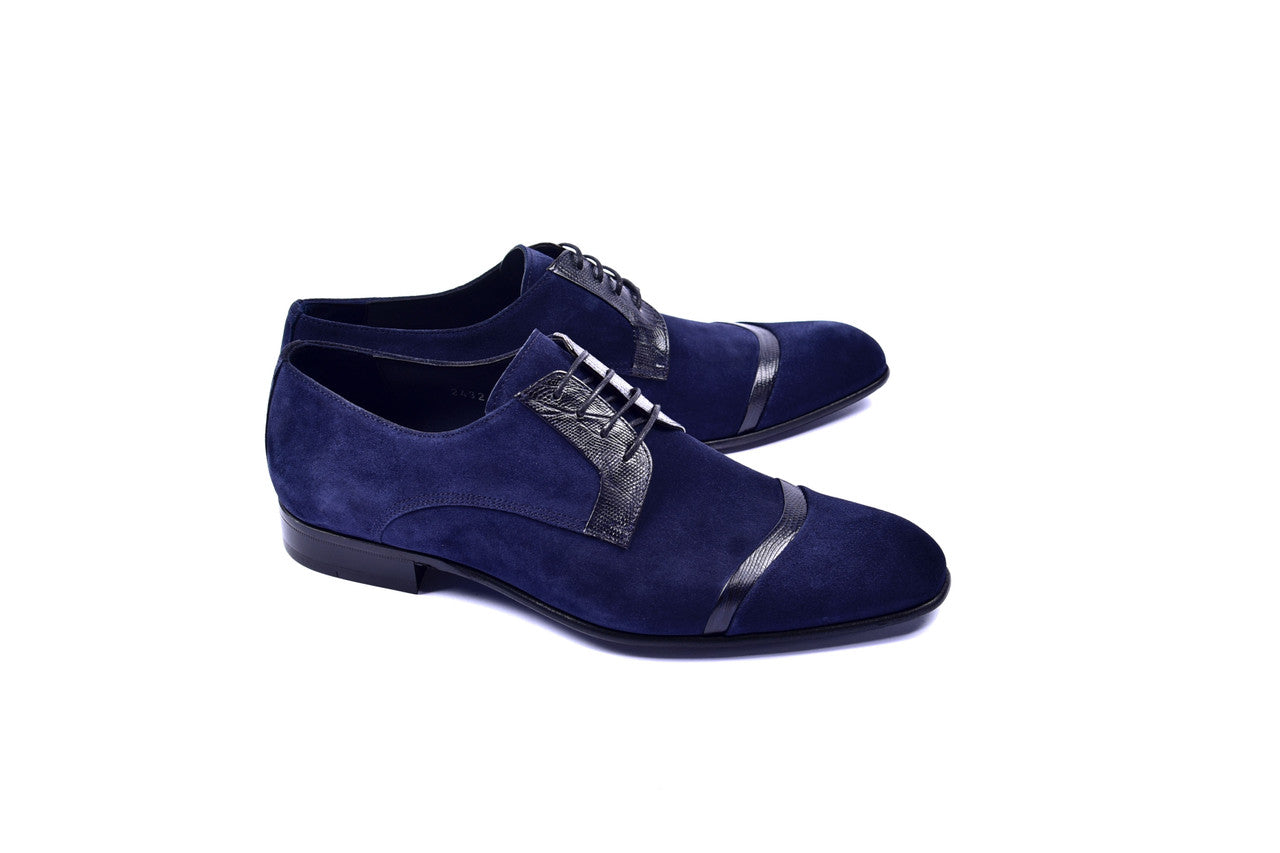 Corrente 2432 Suede Lace up - Navy