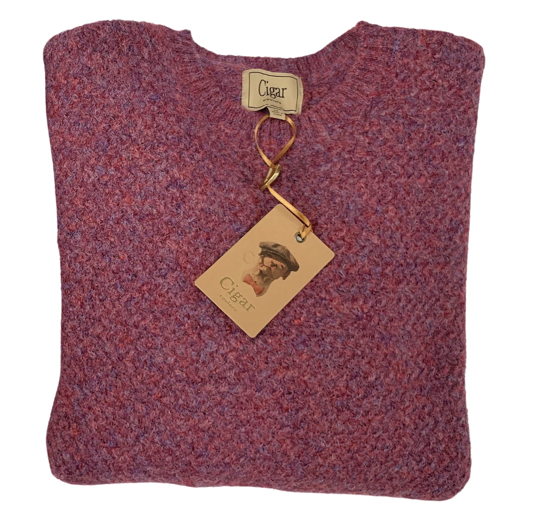 Bergamo Elegant CR-354 Crew Neck Sweater - Magenta
