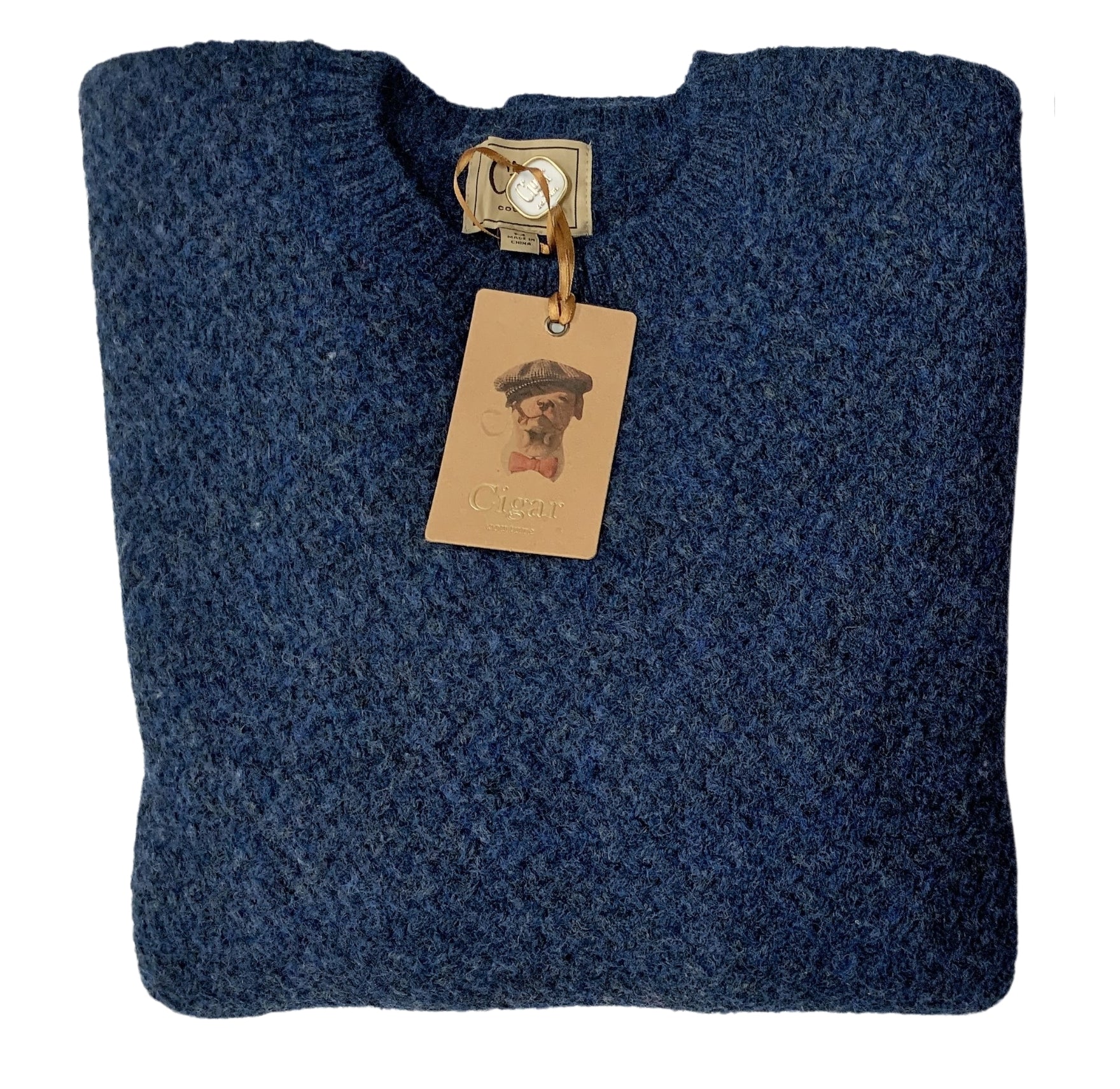 Bergamo Elegant CR-354 Crew Neck Sweater - Navy