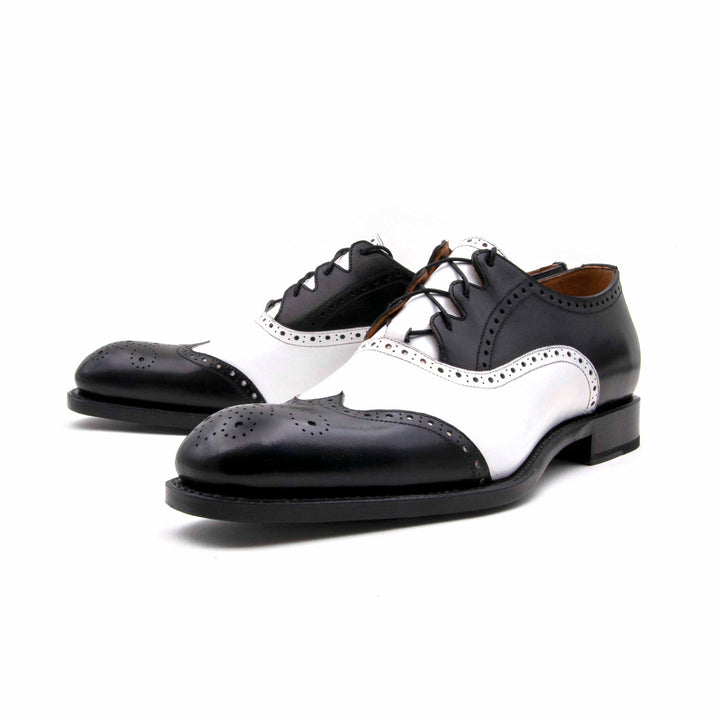 Stephen Lace Up Shoes - Black/White