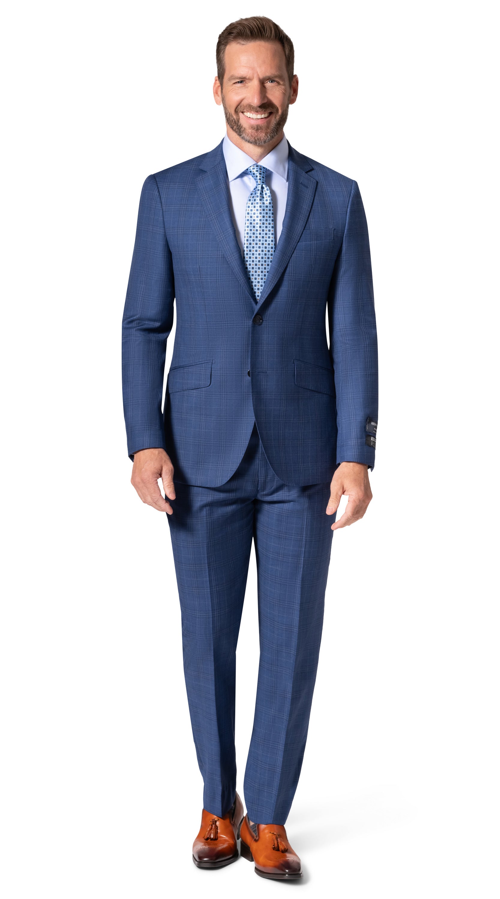 Bergamo Elegant - Reda |  188.456 Slim 2-Piece Suit - Blue