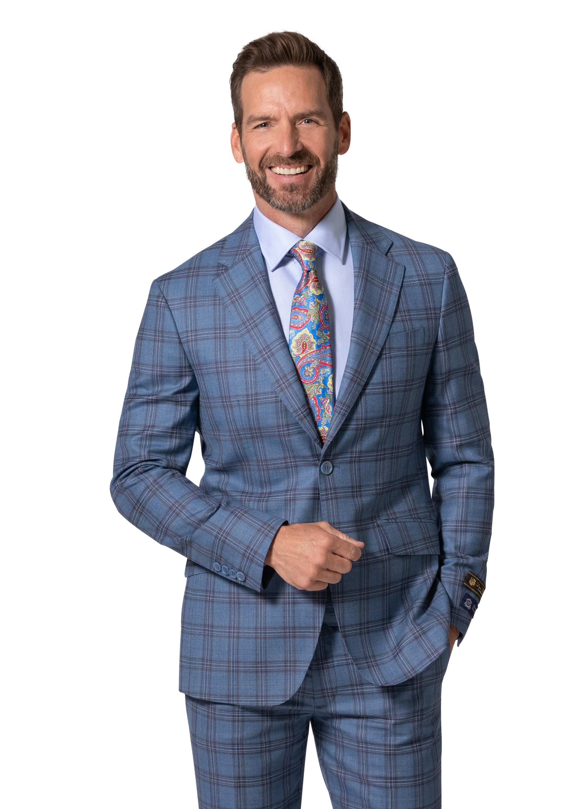 Bergamo Elegant - Faille Wool 10005.4098 S/B Slim Fit Suit