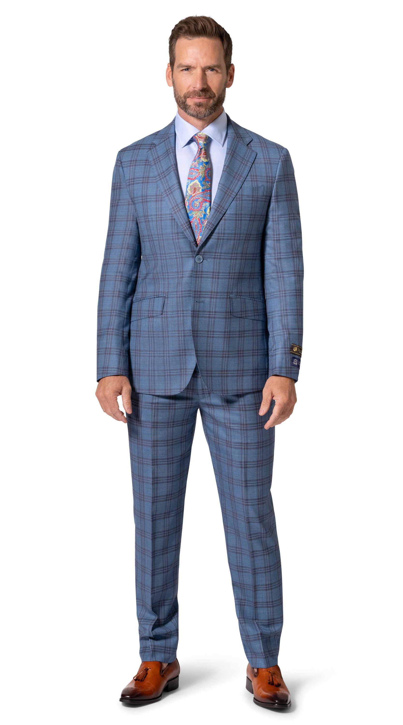 Bergamo Elegant - Faille Wool 10005.4098 S/B Slim Fit Suit
