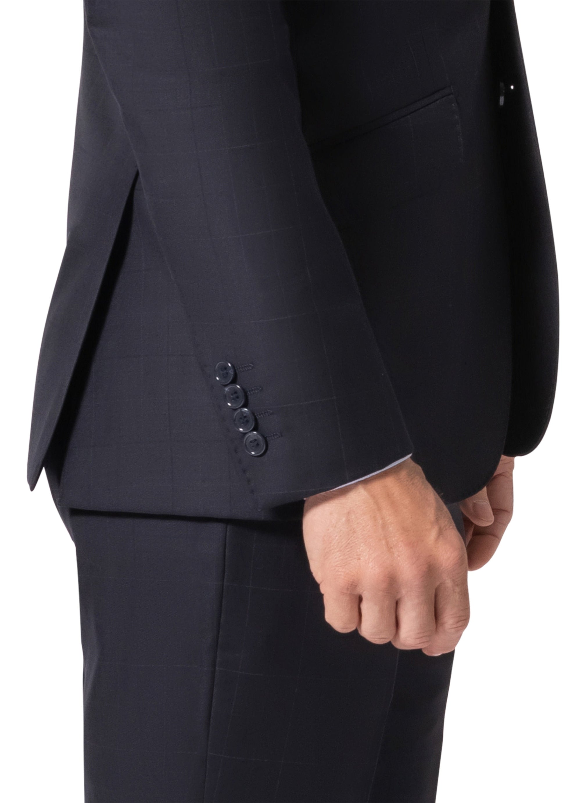 Bergamo Elegant - Faille Wool Solid Suit 10015.200 Slim Fit - Navy