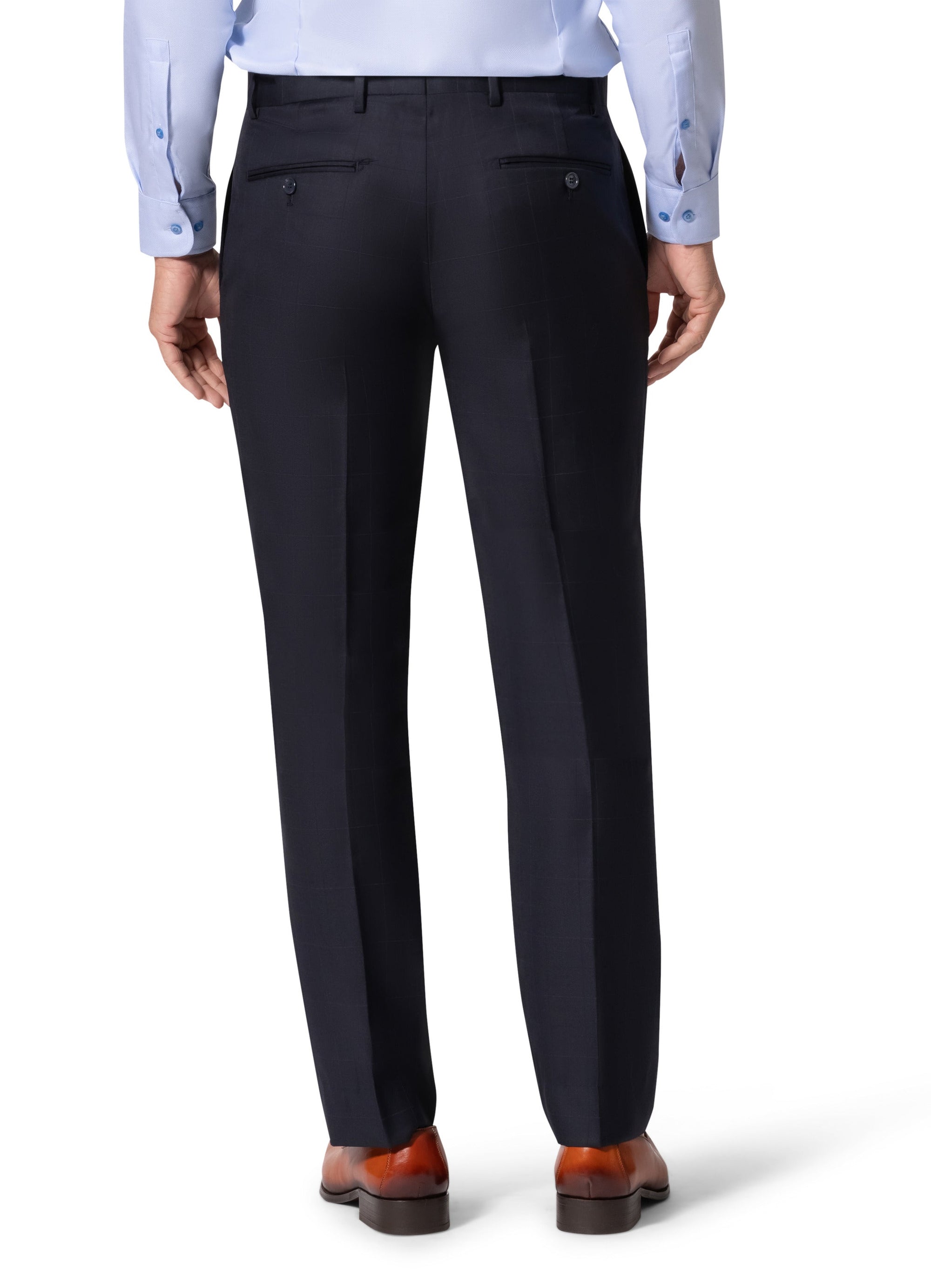 Bergamo Elegant - Faille Wool Solid Suit 10015.200 Slim Fit - Navy