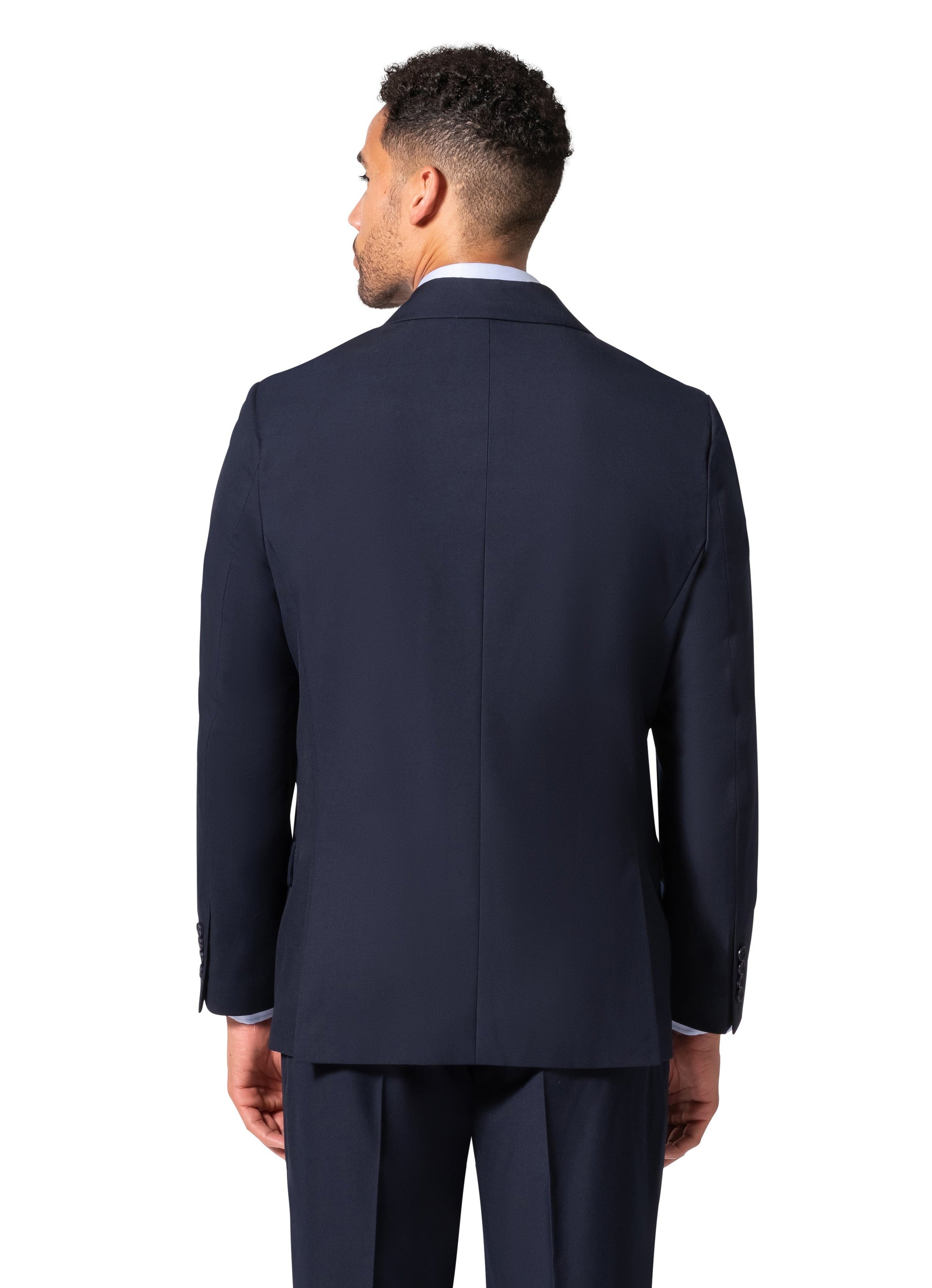 Bergamo Orange A6732 D/B Modern Fit Suit - Navy