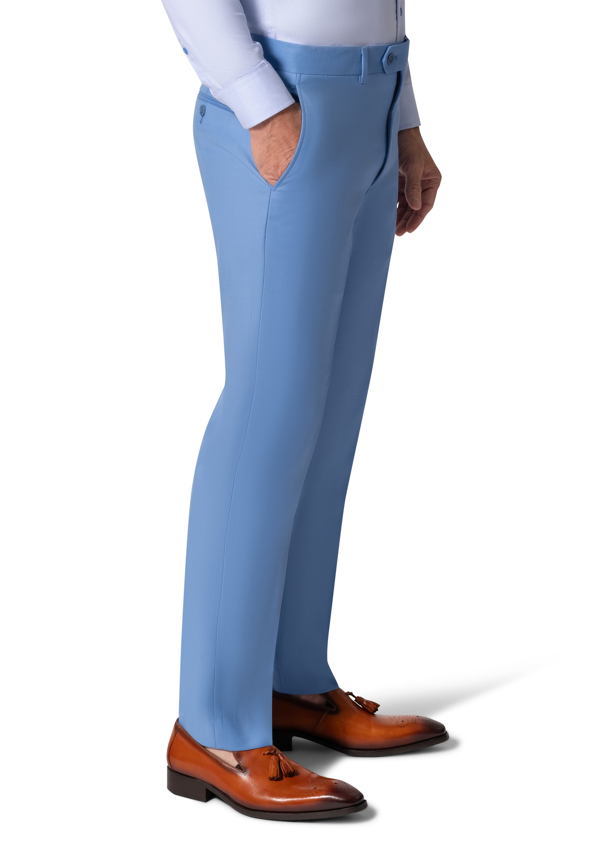 Bergamo Elegant - 10174.001 Wool Suit Slim - Blue