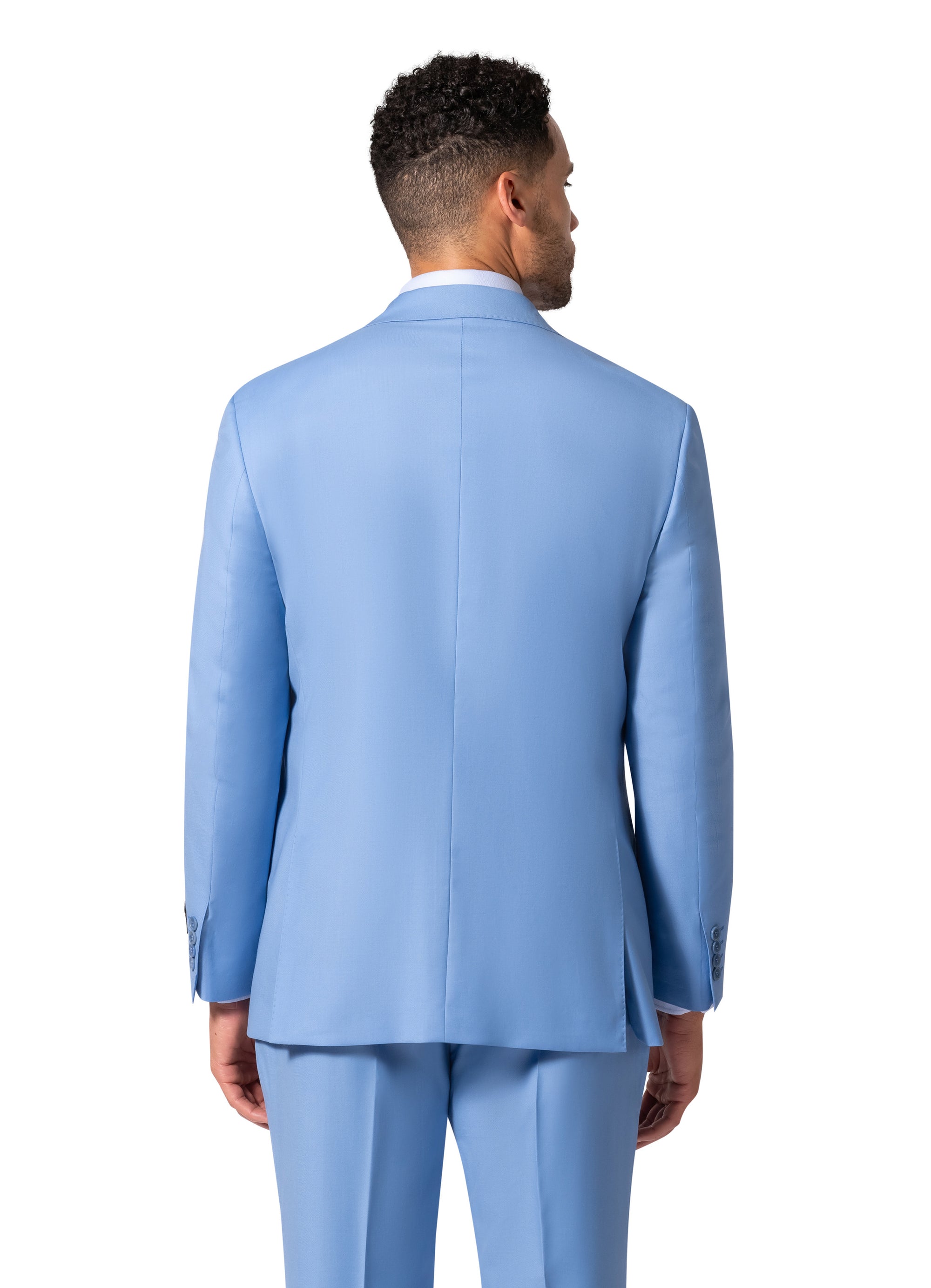 Bergamo Elegant - 10174.001 Wool Suit Modern Peak - Blue