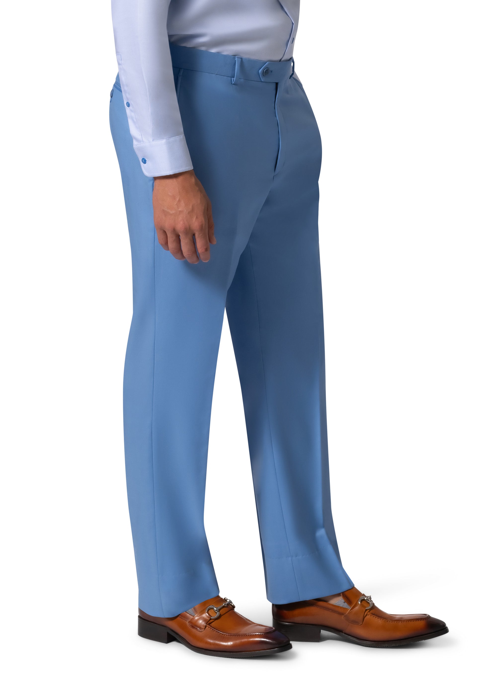 Bergamo Elegant - 10174.001 Wool Suit Modern Peak - Blue