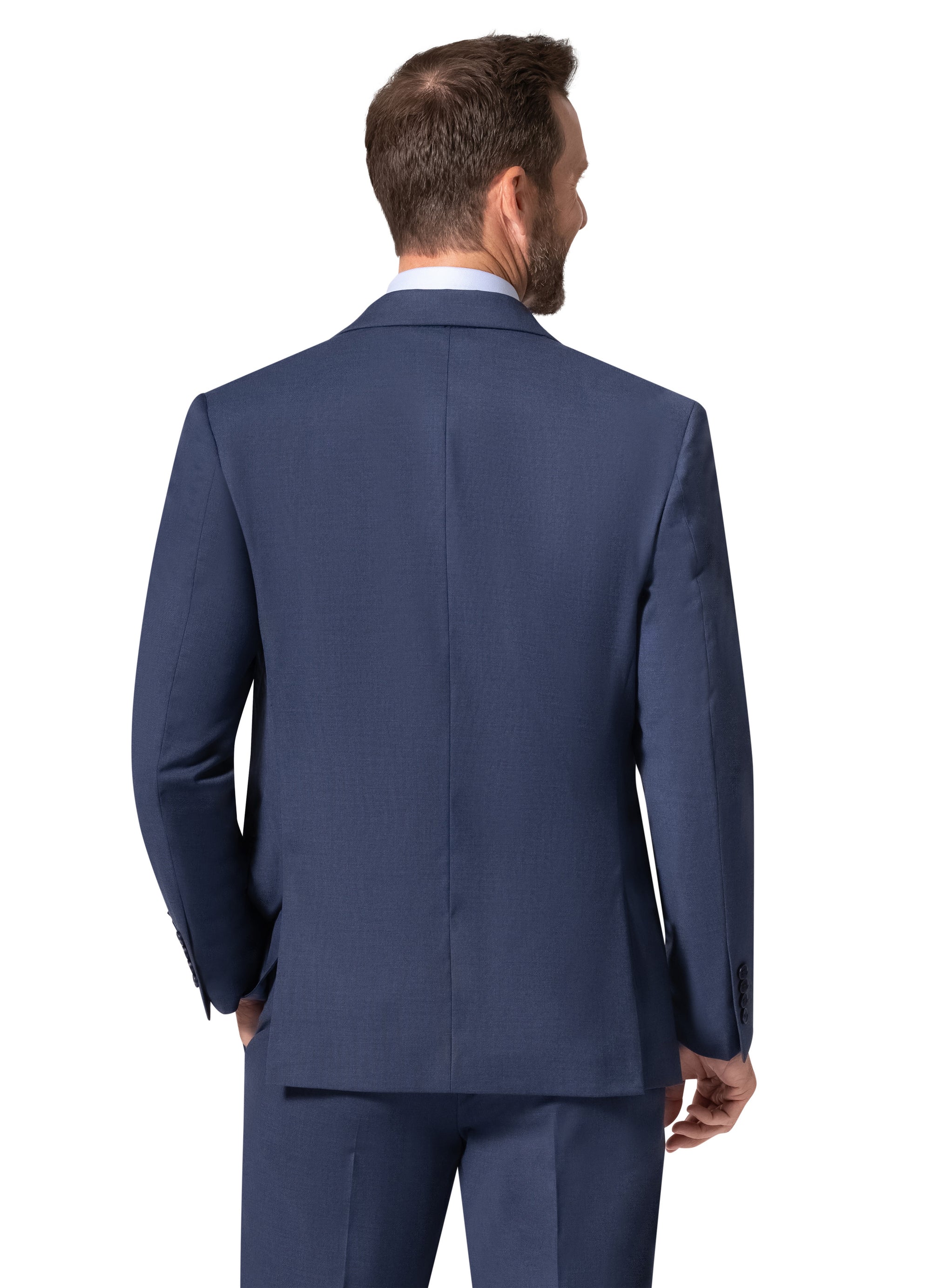 Bergamo Orange MARCO 003 Slim Fit Suit - Blue