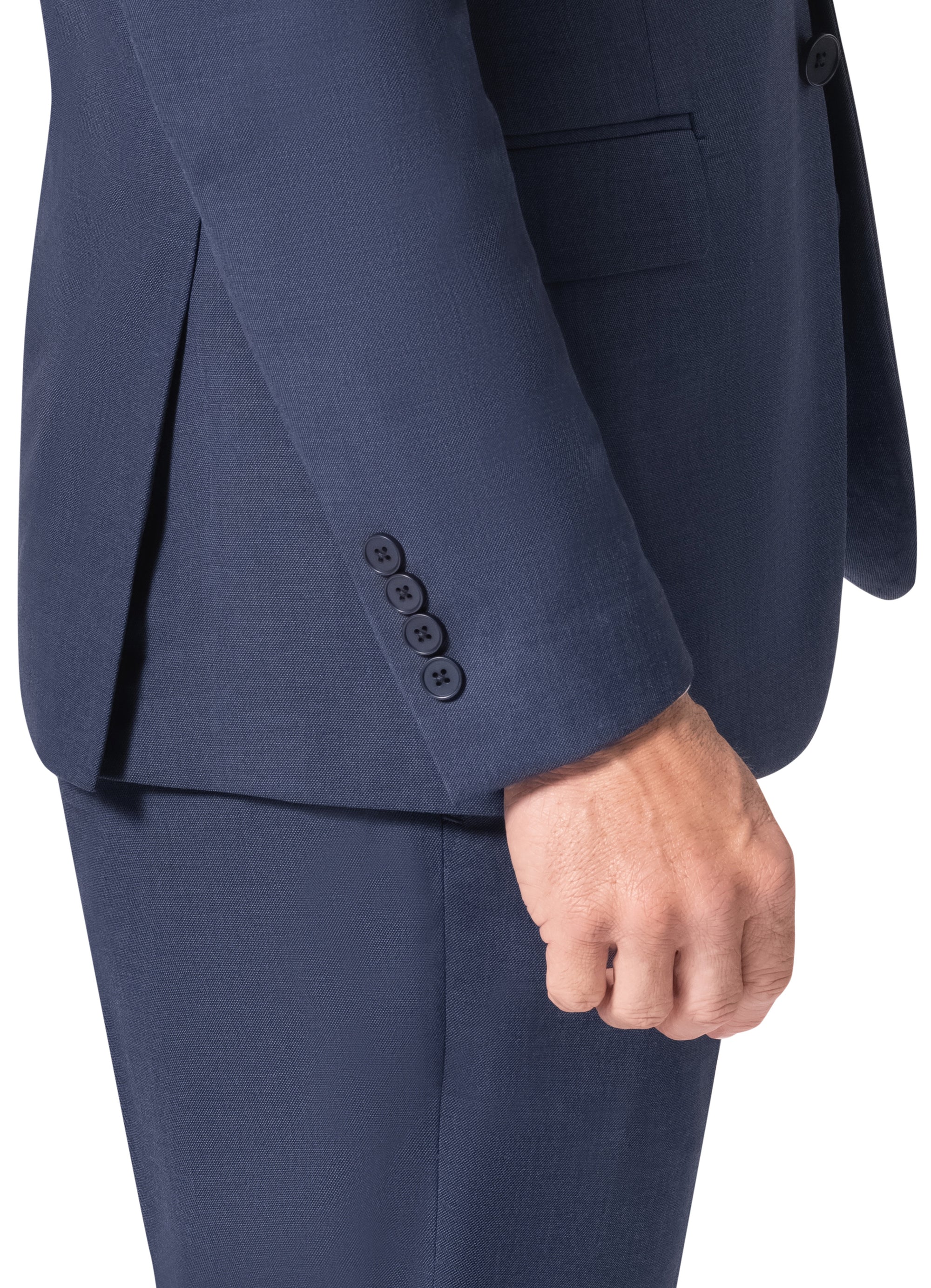 Bergamo Orange MARCO 003 Slim Fit Suit - Blue