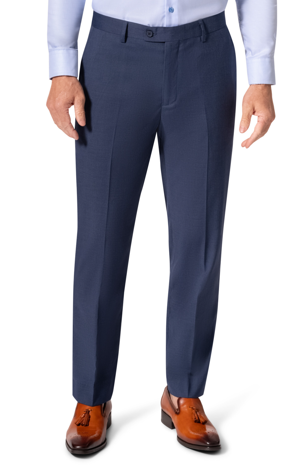 Bergamo Orange MARCO 003 Slim Fit Suit - Blue