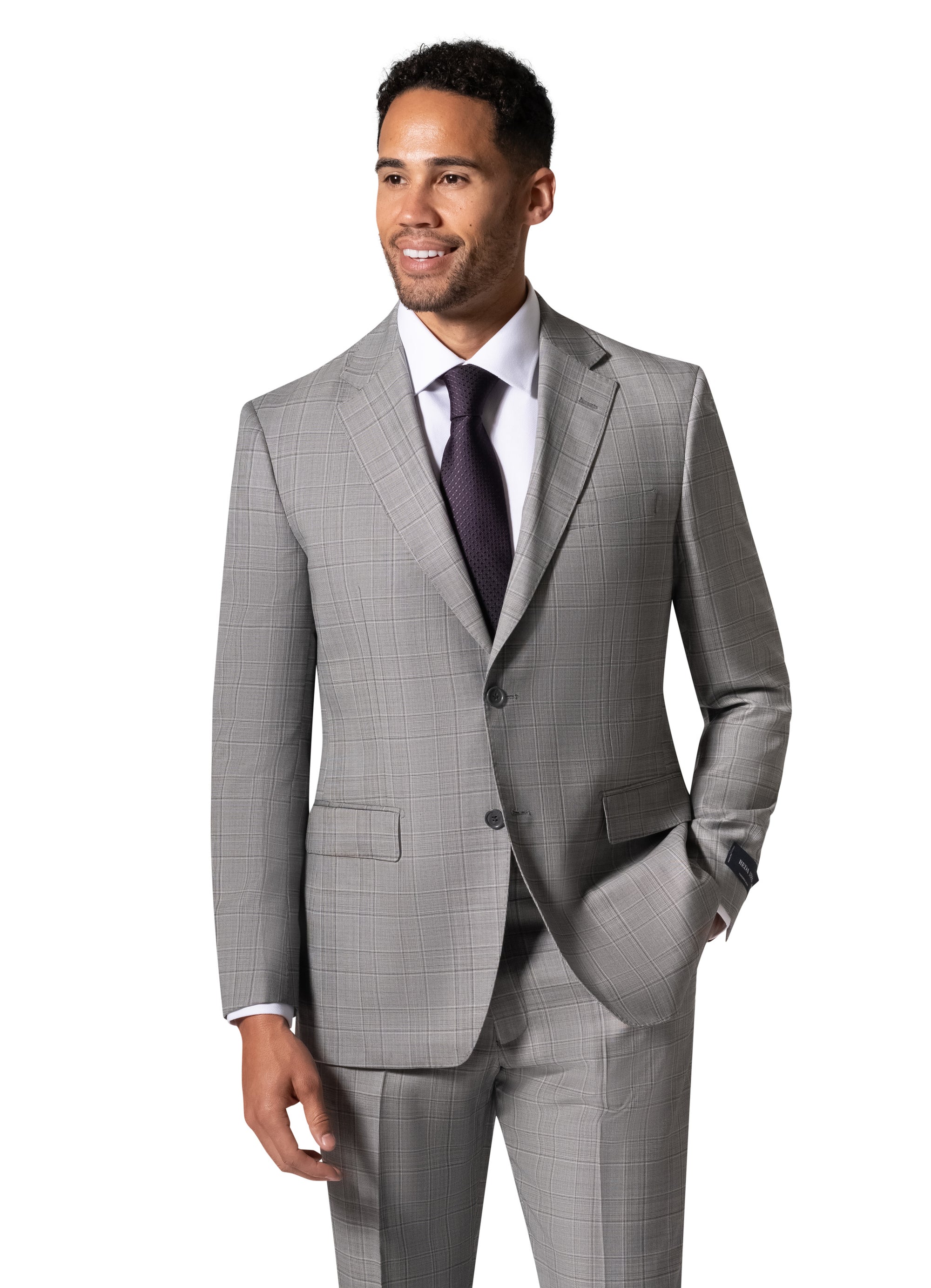 Bergamo Elegant - Reda |  156.43 Modern 2-Piece Suit - Grey