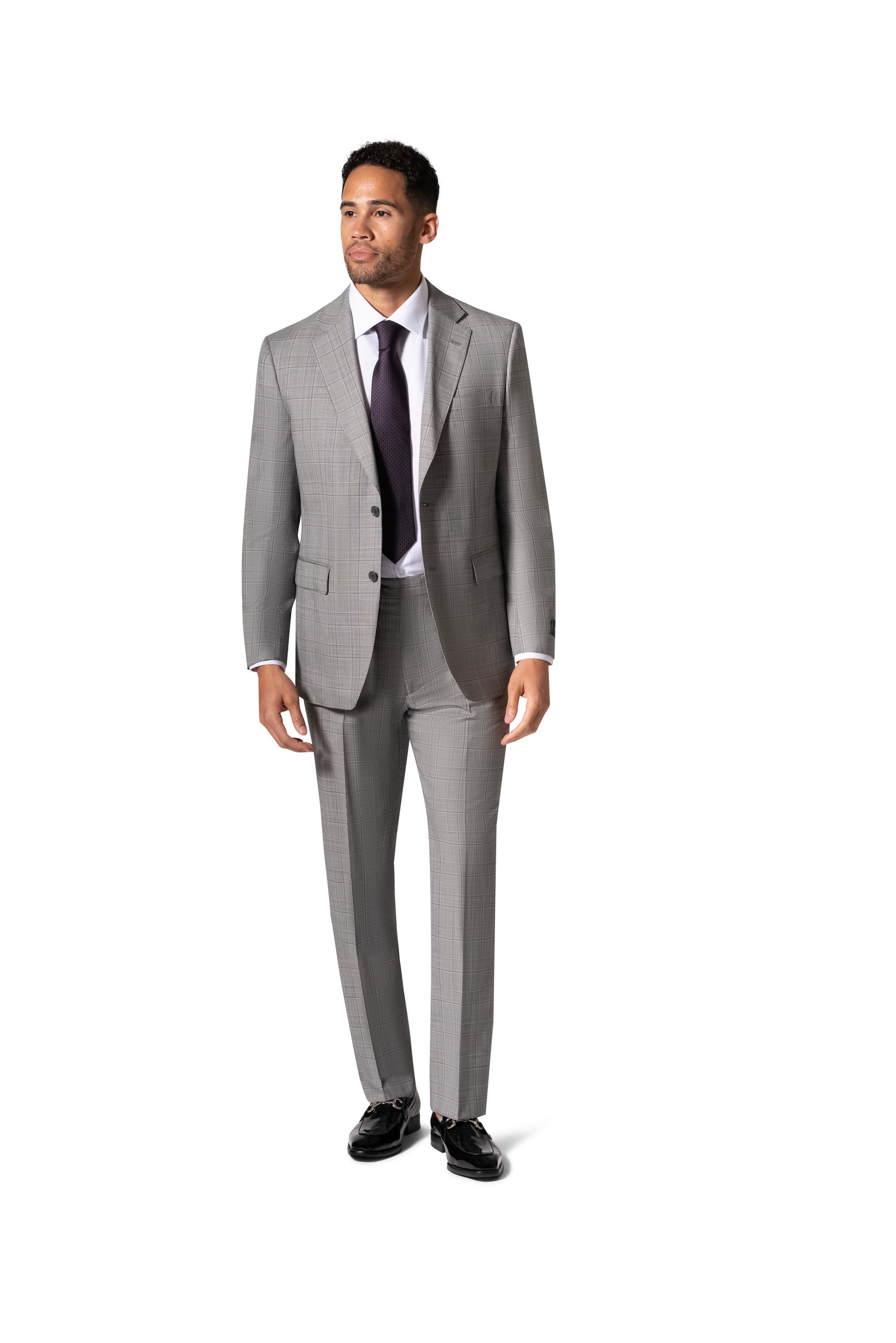 Bergamo Elegant - Reda |  156.43 Modern 2-Piece Suit - Grey