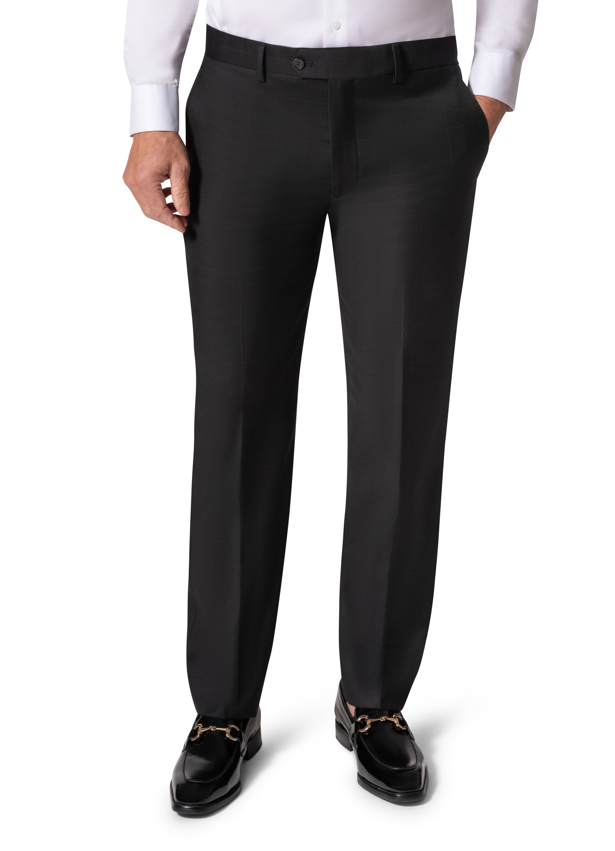 Bergamo Elegant - Faille Wool Solid Suit 10015.200 Modern Fit - Black