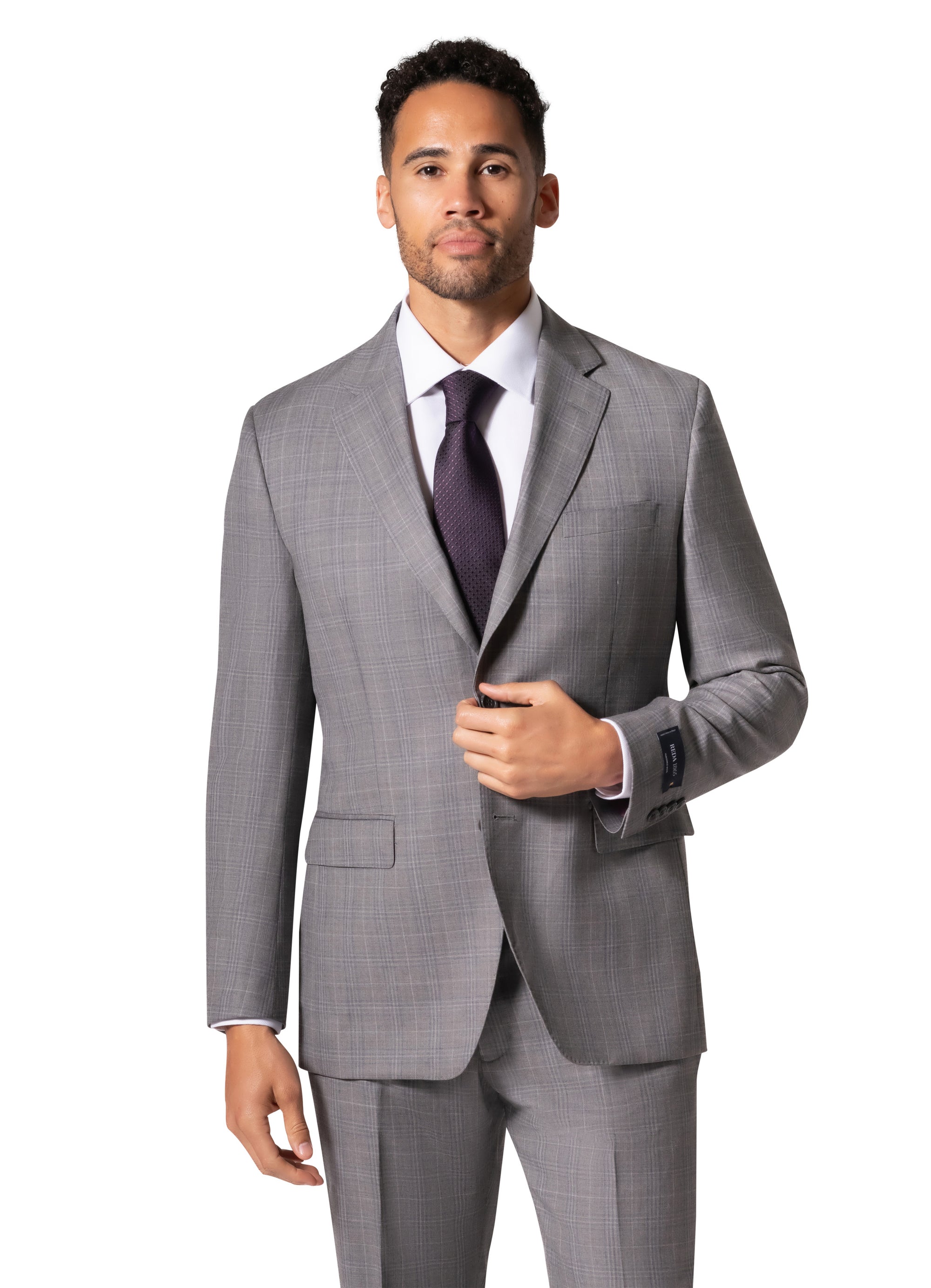 Bergamo Elegant - Reda |  188.456 Modern 2-Piece Suit - Grey