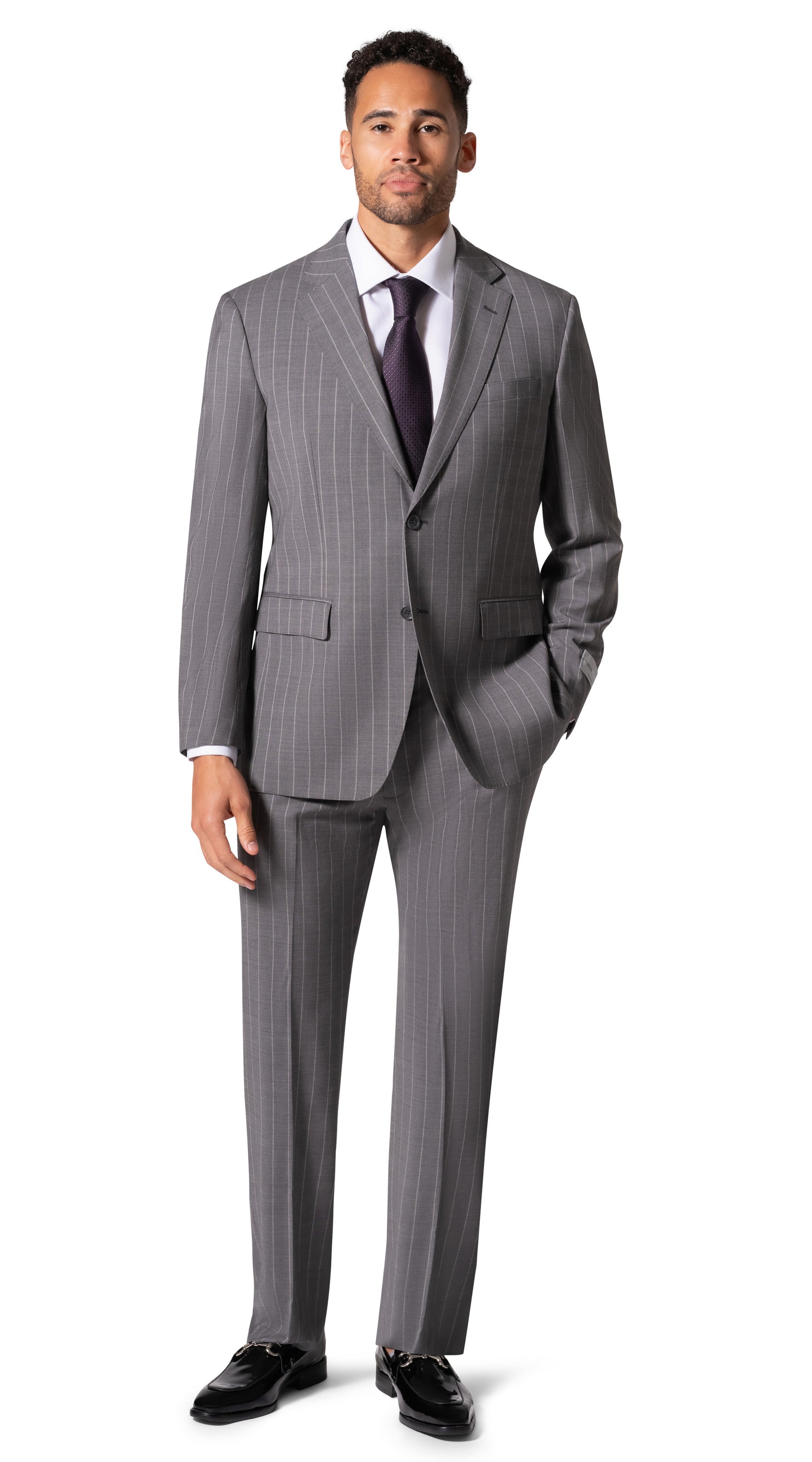 Bergamo Elegant Reda Flexo |  705.200 Modern Fit Suit - Grey