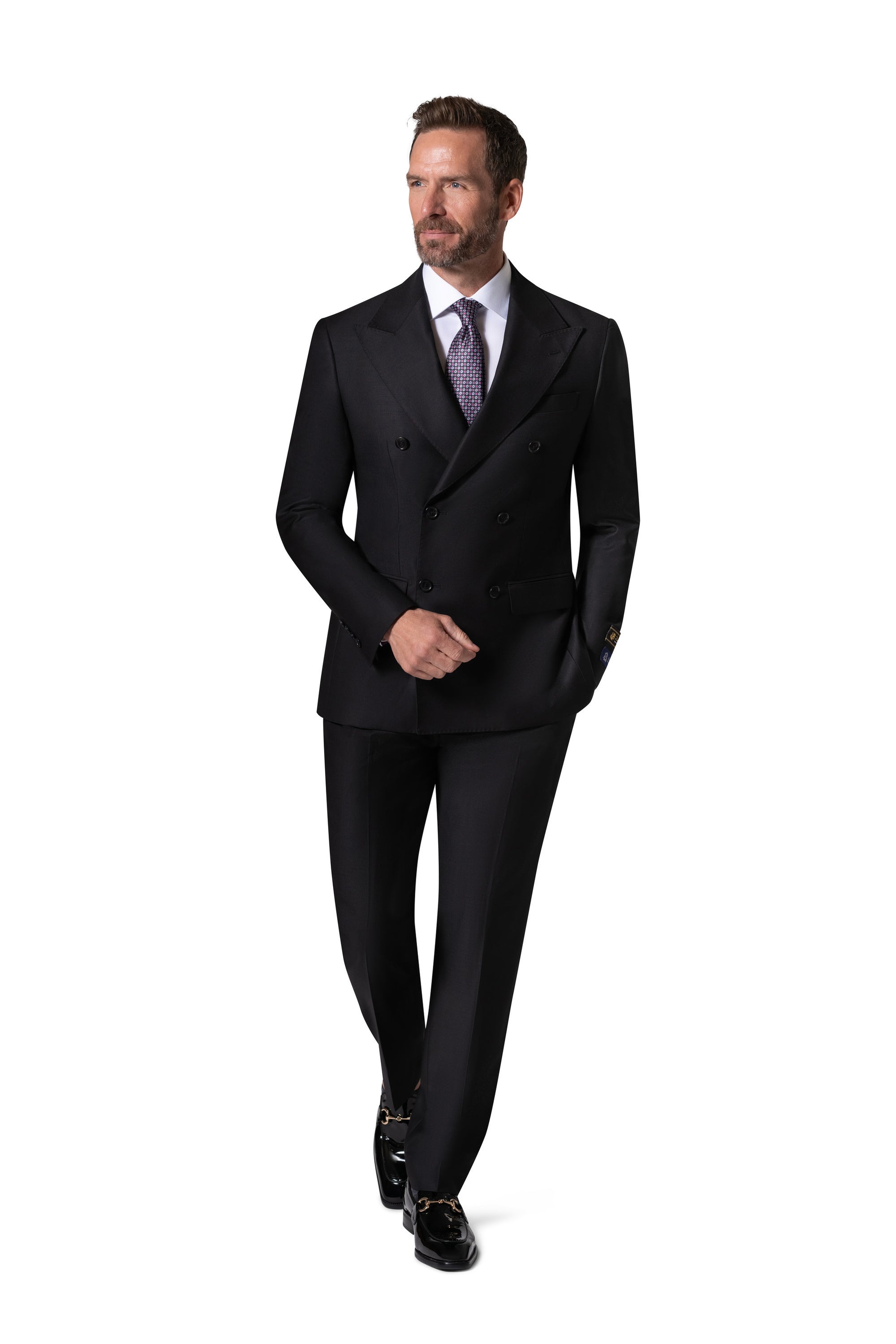 Bergamo Elegant - Faille Wool 10153.004 Double Breasted Suit
