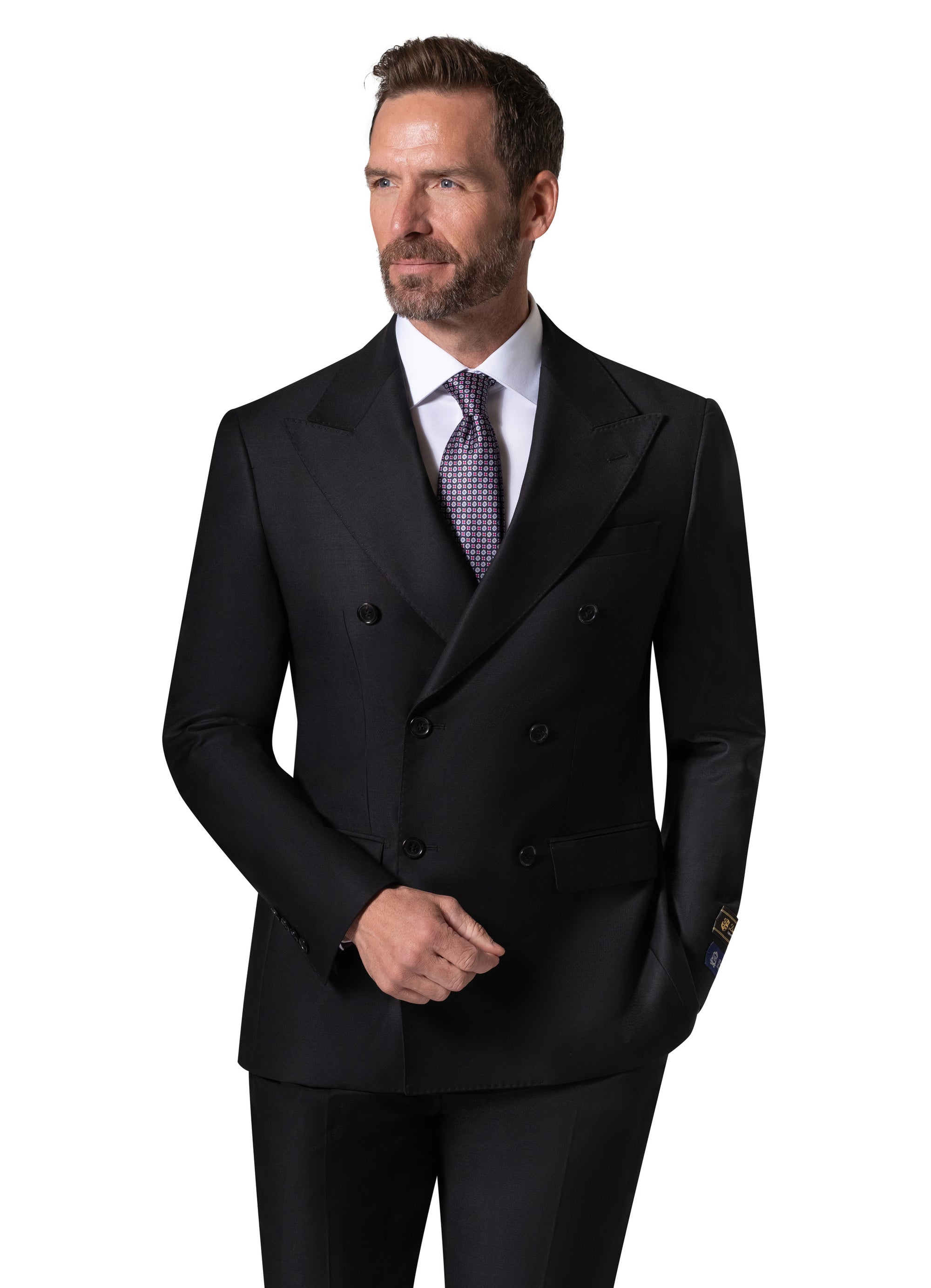 Bergamo Elegant - Faille Wool 10153.004 Double Breasted Suit