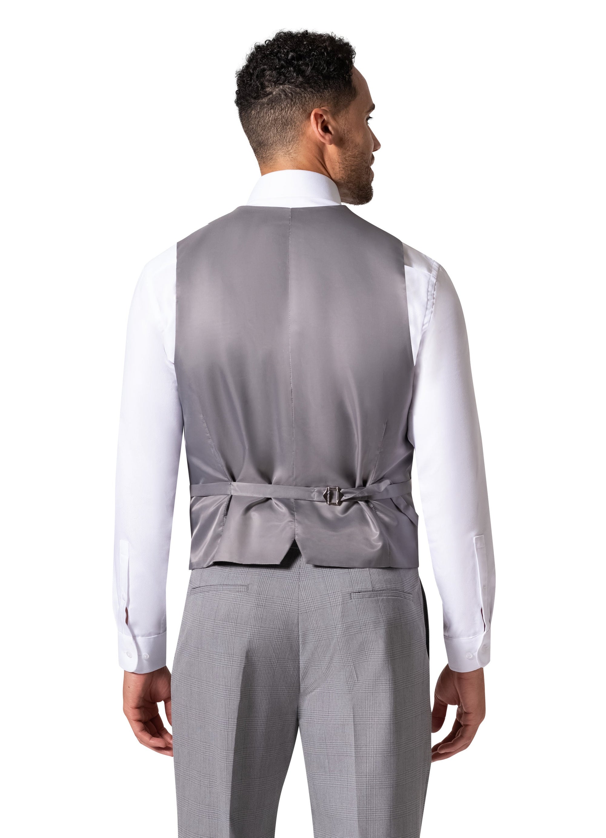 Bergamo Orange BP04KE-07 3PC Notch Modern Suit - Grey