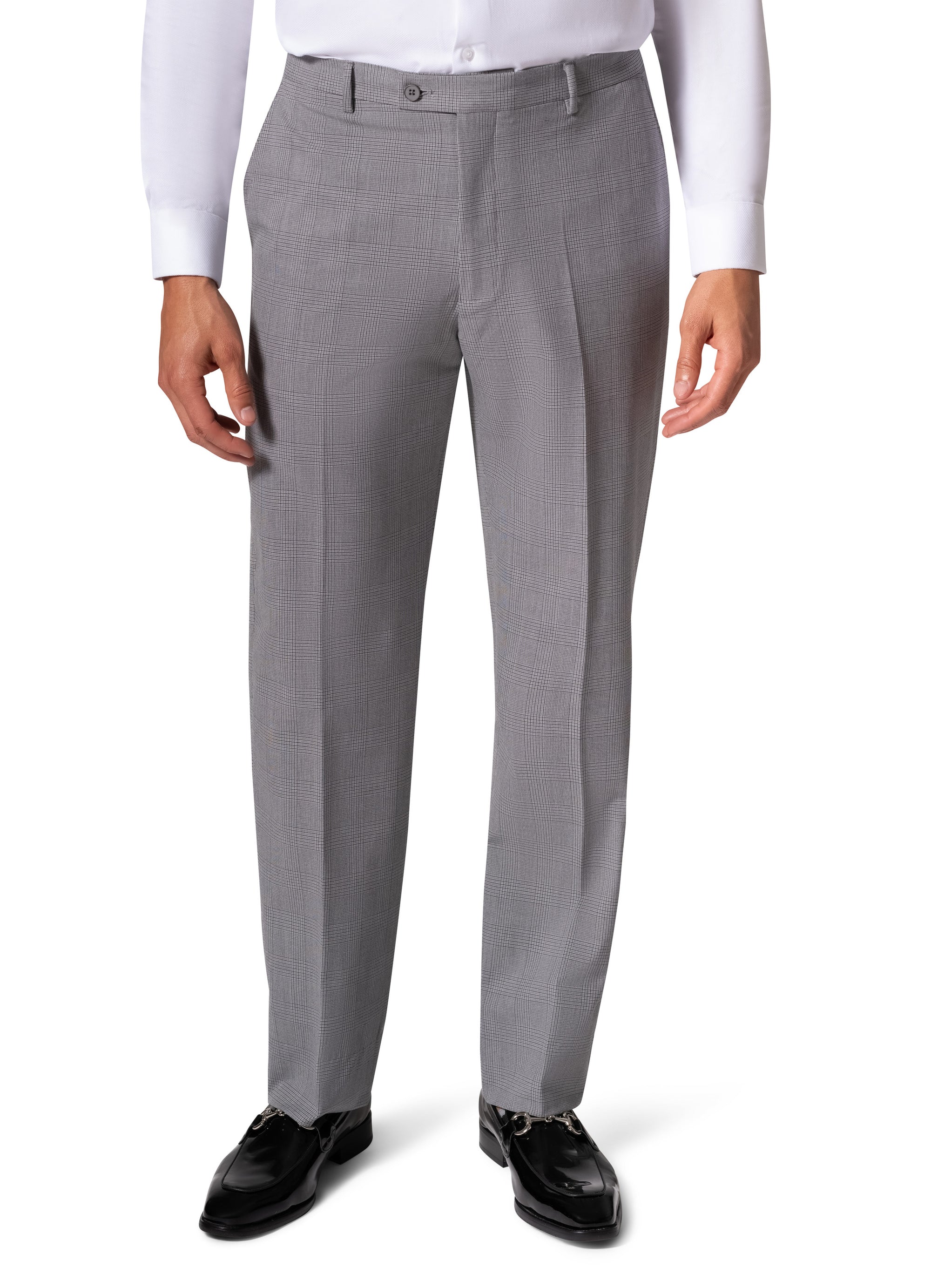 Bergamo Orange BP04KE-07 3PC Notch Slim Suit - Grey