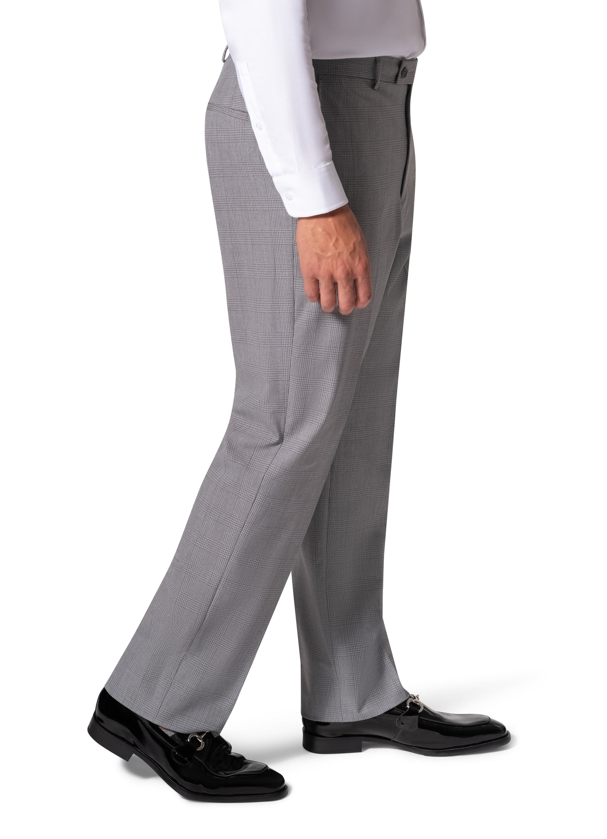 Bergamo Orange BP04KE-07 3PC Notch Slim Suit - Grey
