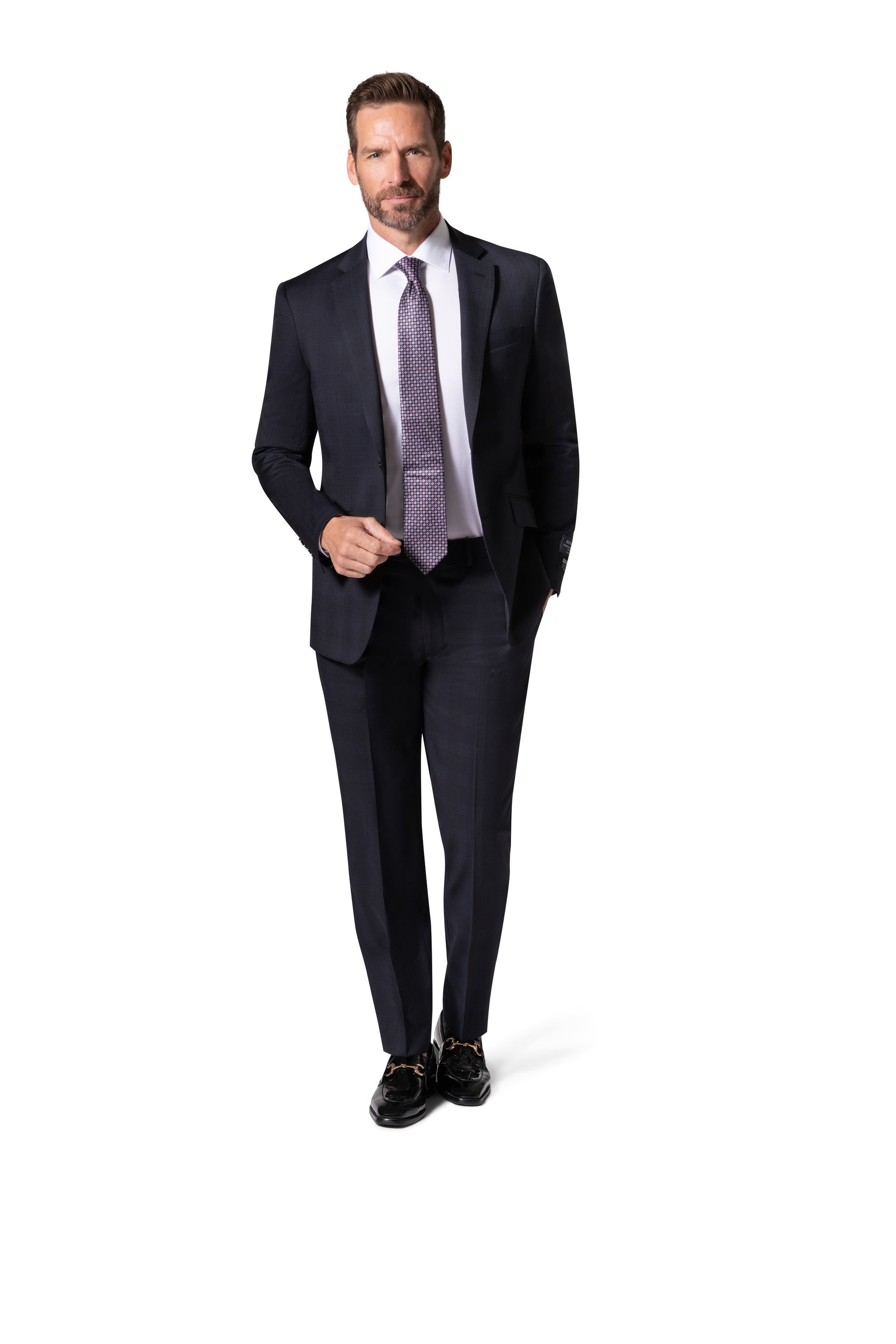 Bergamo Elegant Reda | 146.519 Slim Fit Suit - Black