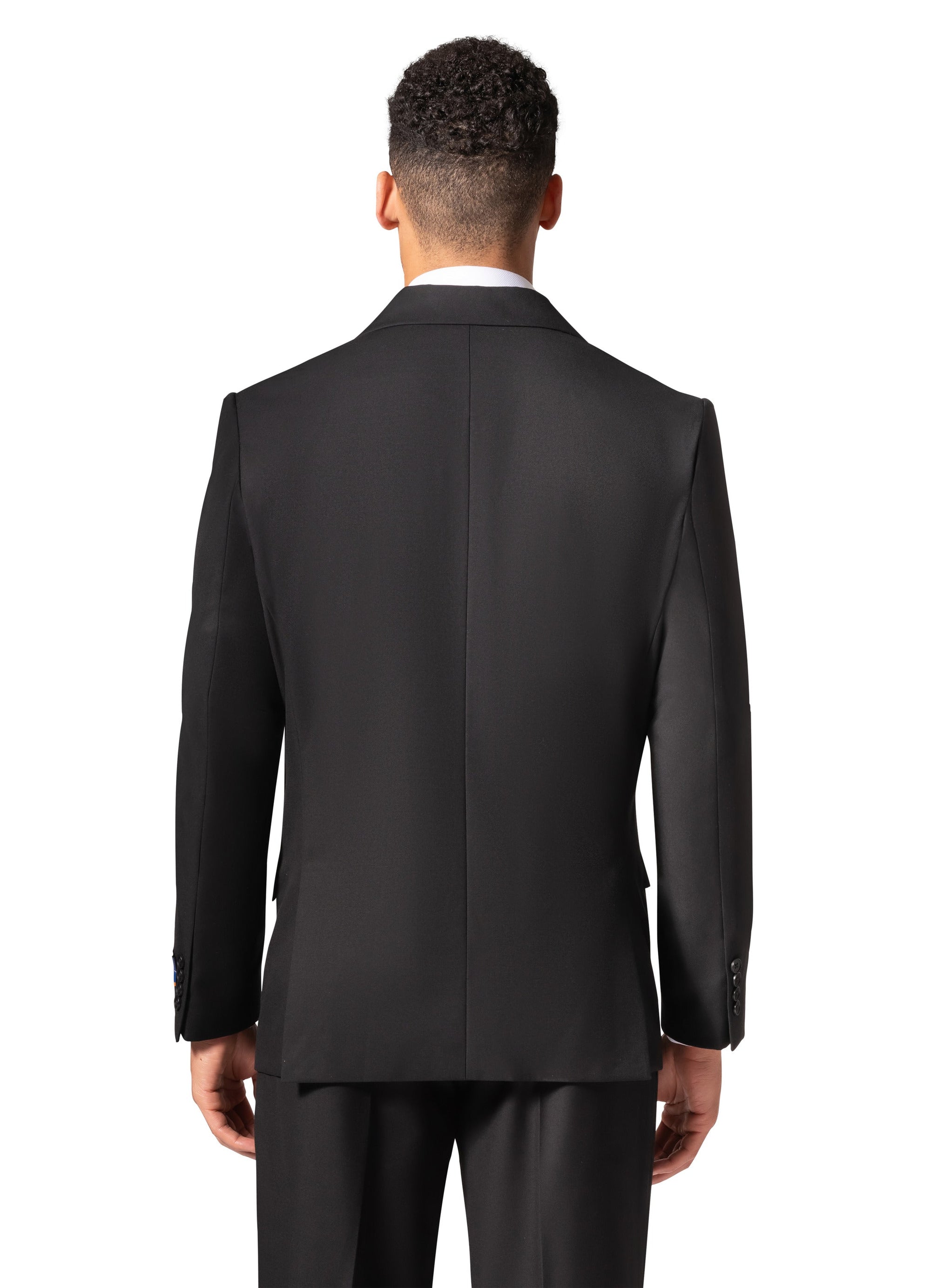 Bergamo Orange A6732 D/B Modern Fit Suit - Black