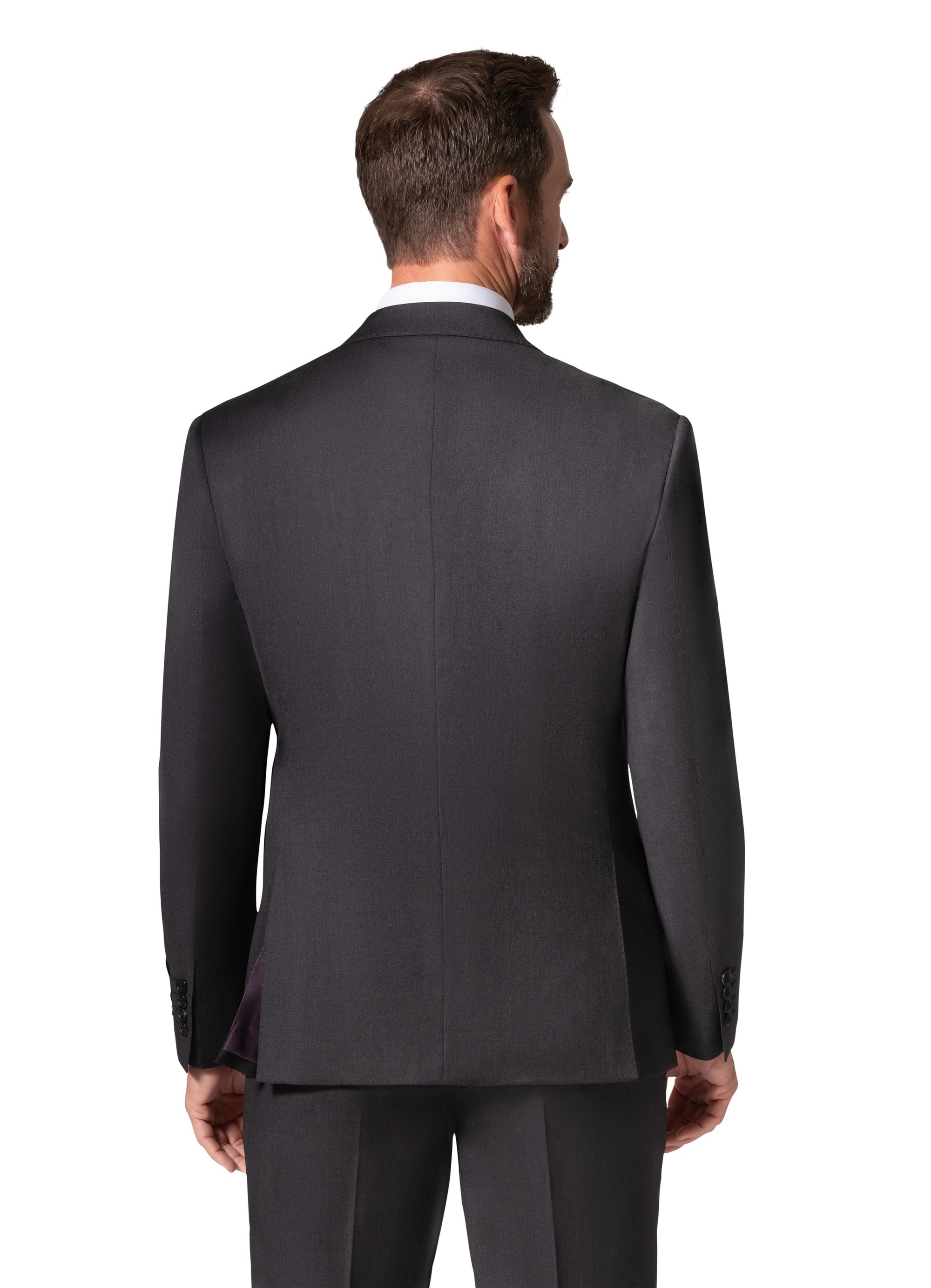 Bergamo Elegant - Reda | Modern Fit 2-Piece Solid Suit - Charcoal