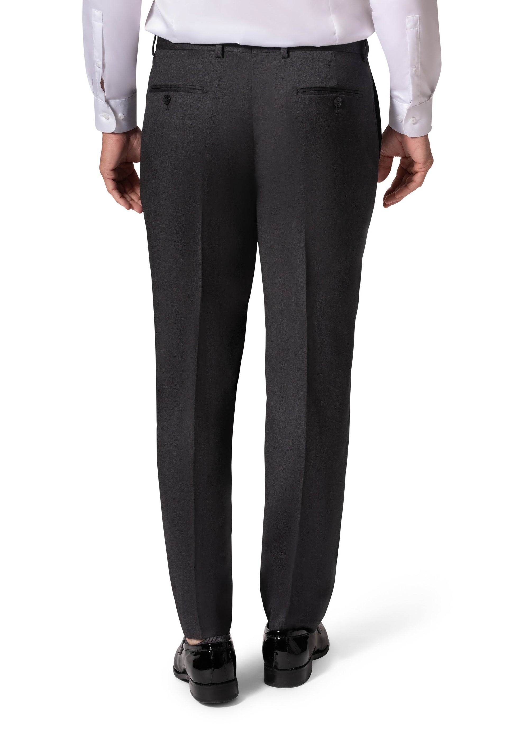 Bergamo Elegant - Reda | Slim Fit 2-Piece Solid Suit - Charcoal