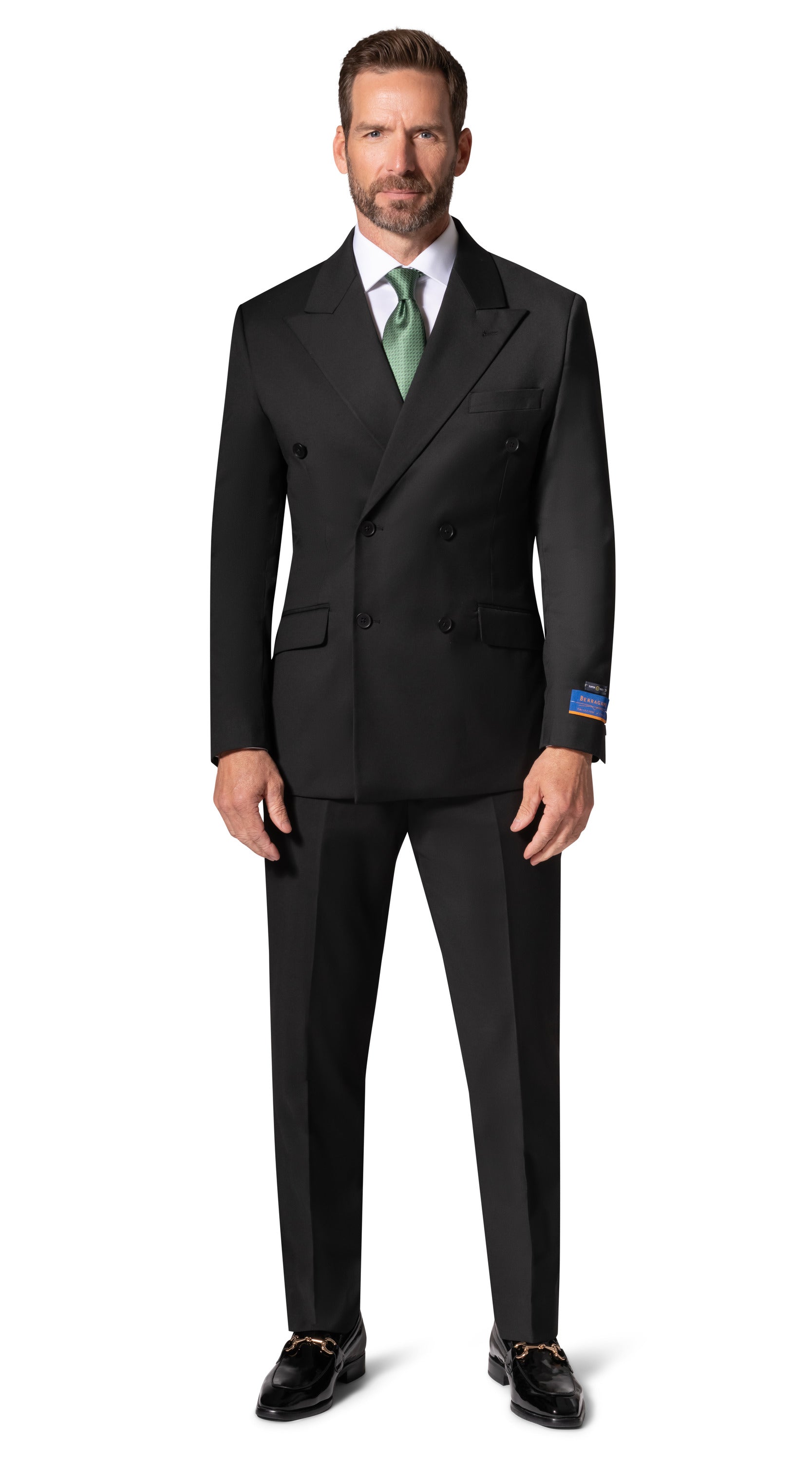Bergamo Orange MARCO UNI D/B Slim Suit - Black