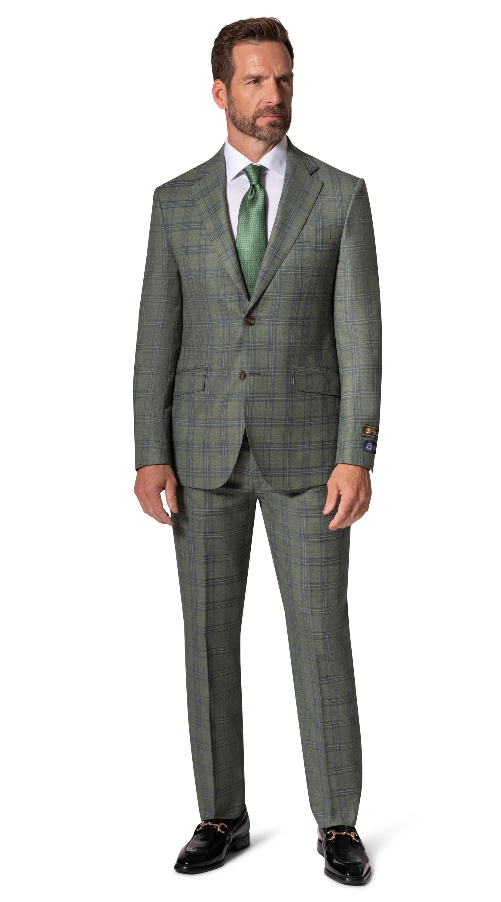 Bergamo Elegant - Faille Wool 10005.4098 S/B Slim Fit Suit