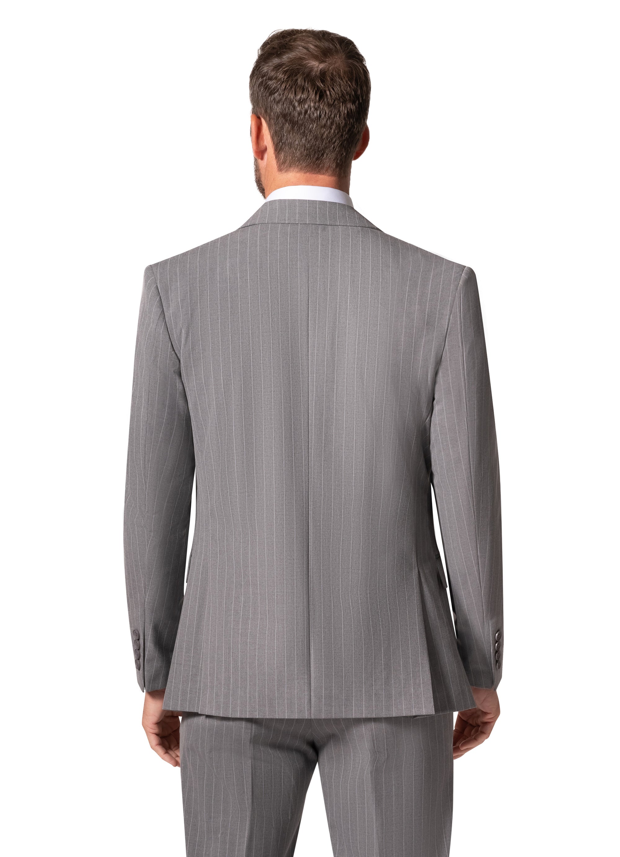 Bergamo Orange BP04K-E32 3PC Slim Suit - Grey