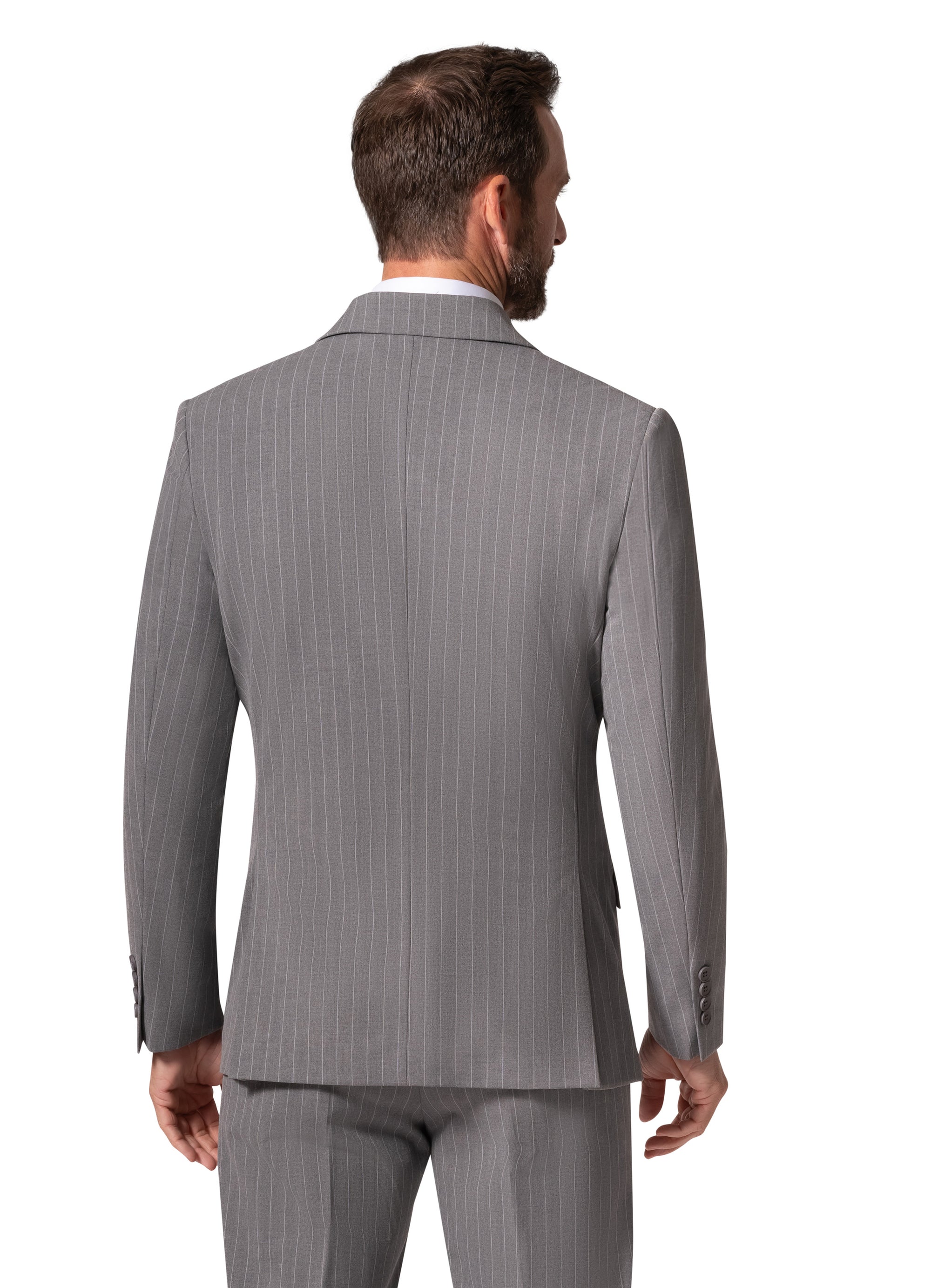 Bergamo Orange BP04K-E32 D/B Slim Suit - Grey