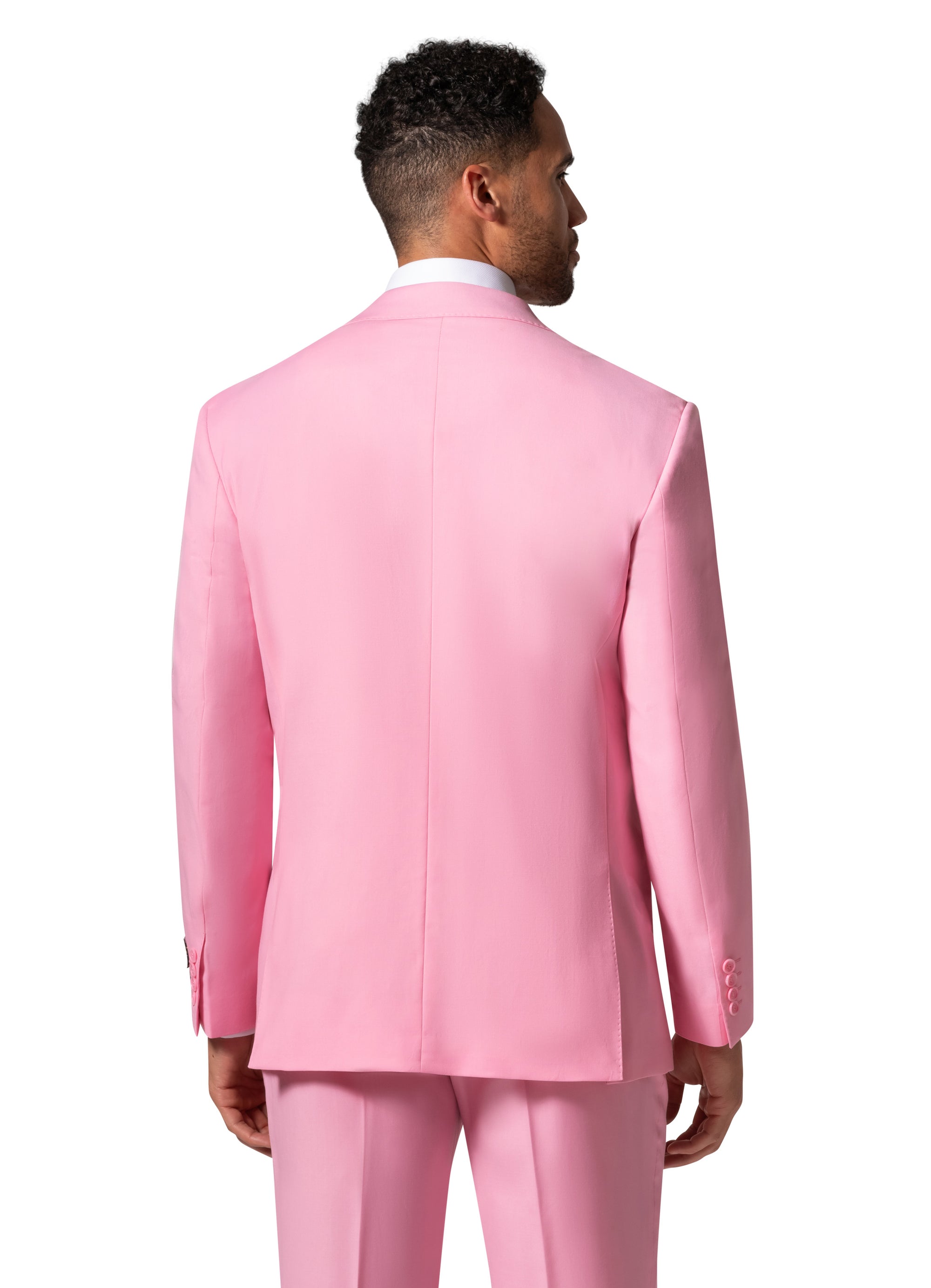 Bergamo Elegant - 10174.001 Wool Suit Modern Peak - Pink