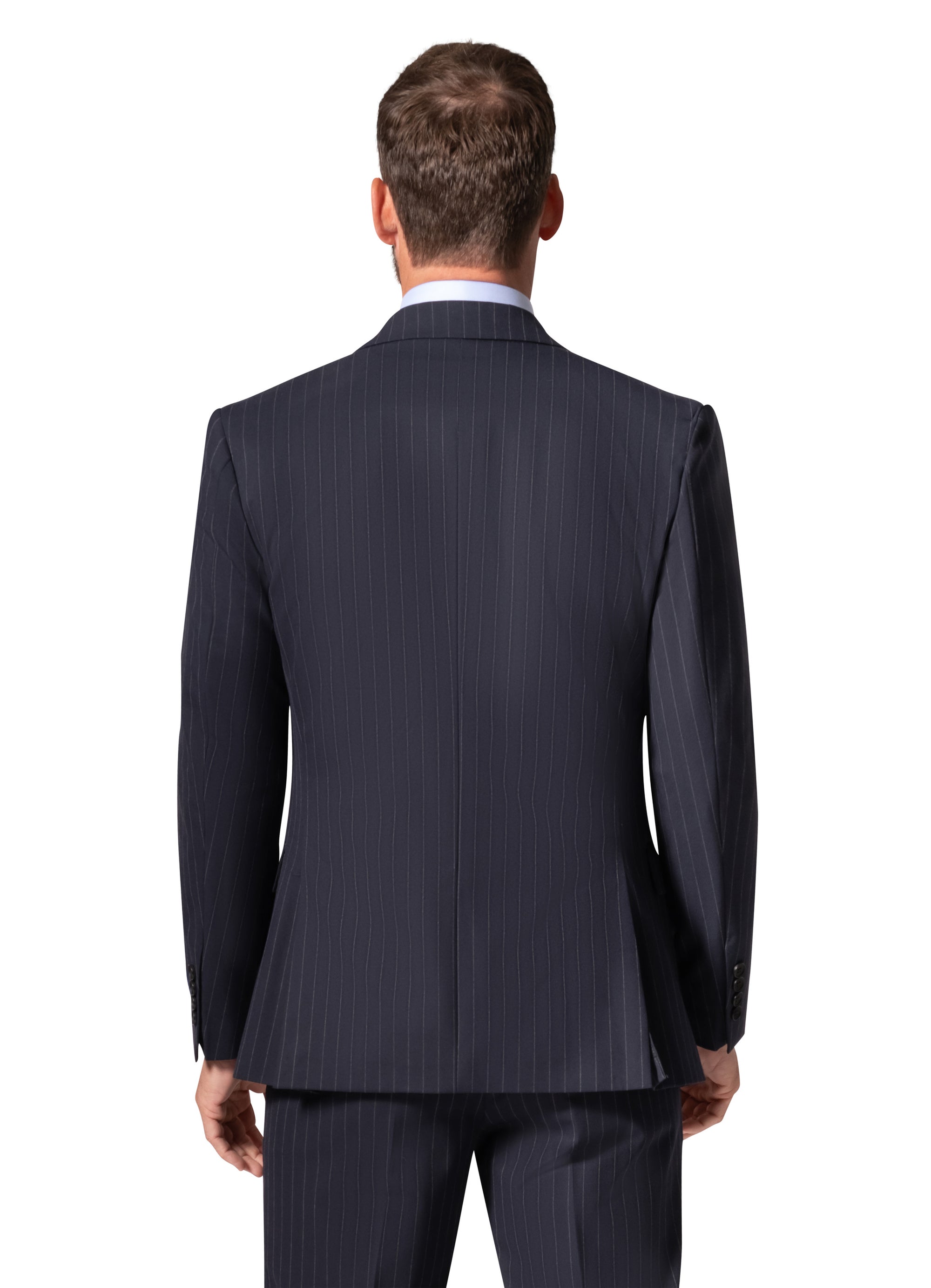 Bergamo Orange BP04K-E32 3PC Slim Suit - Navy
