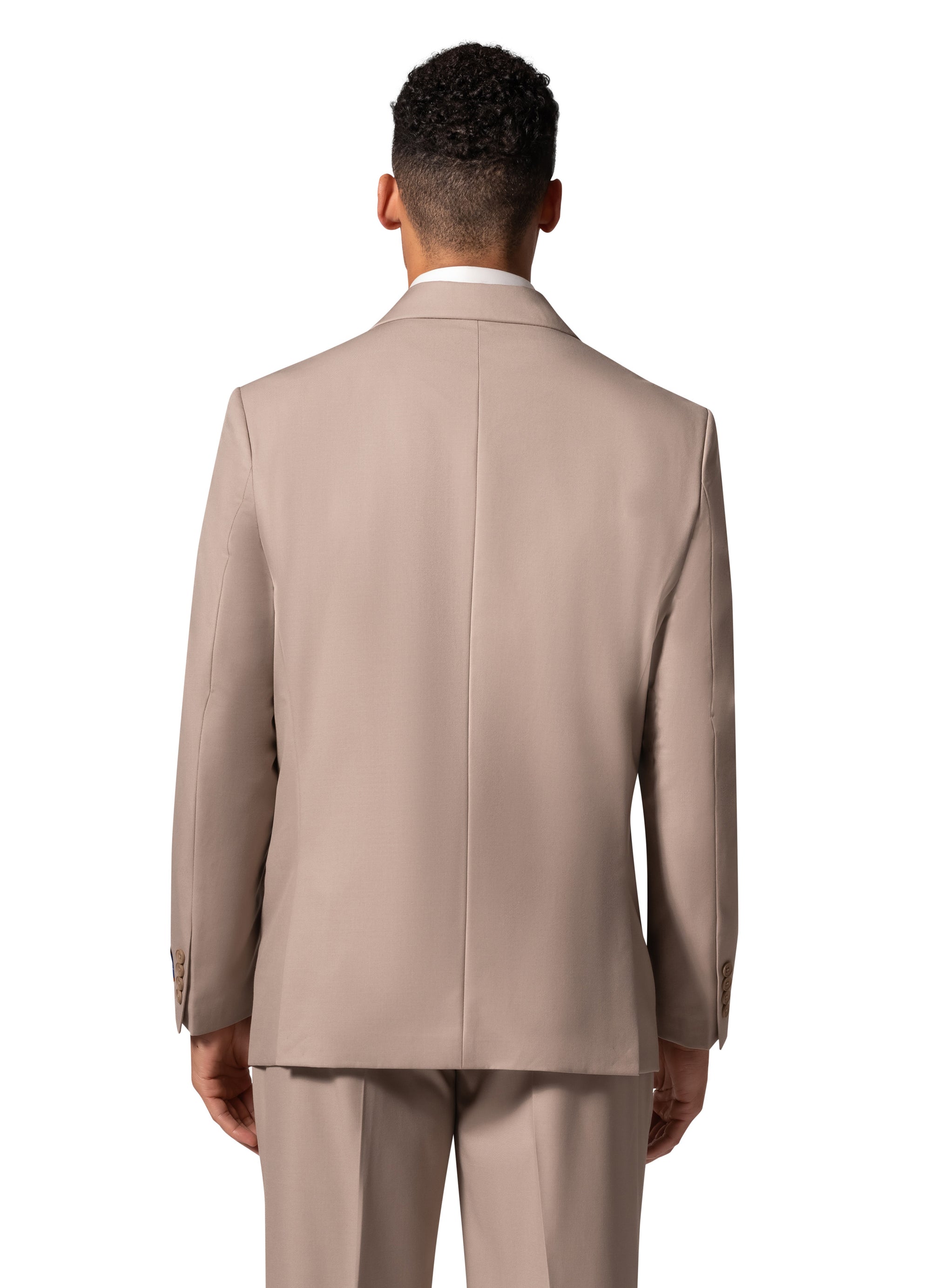 Bergamo Orange A6732 D/B Slim Fit Suit - Tan