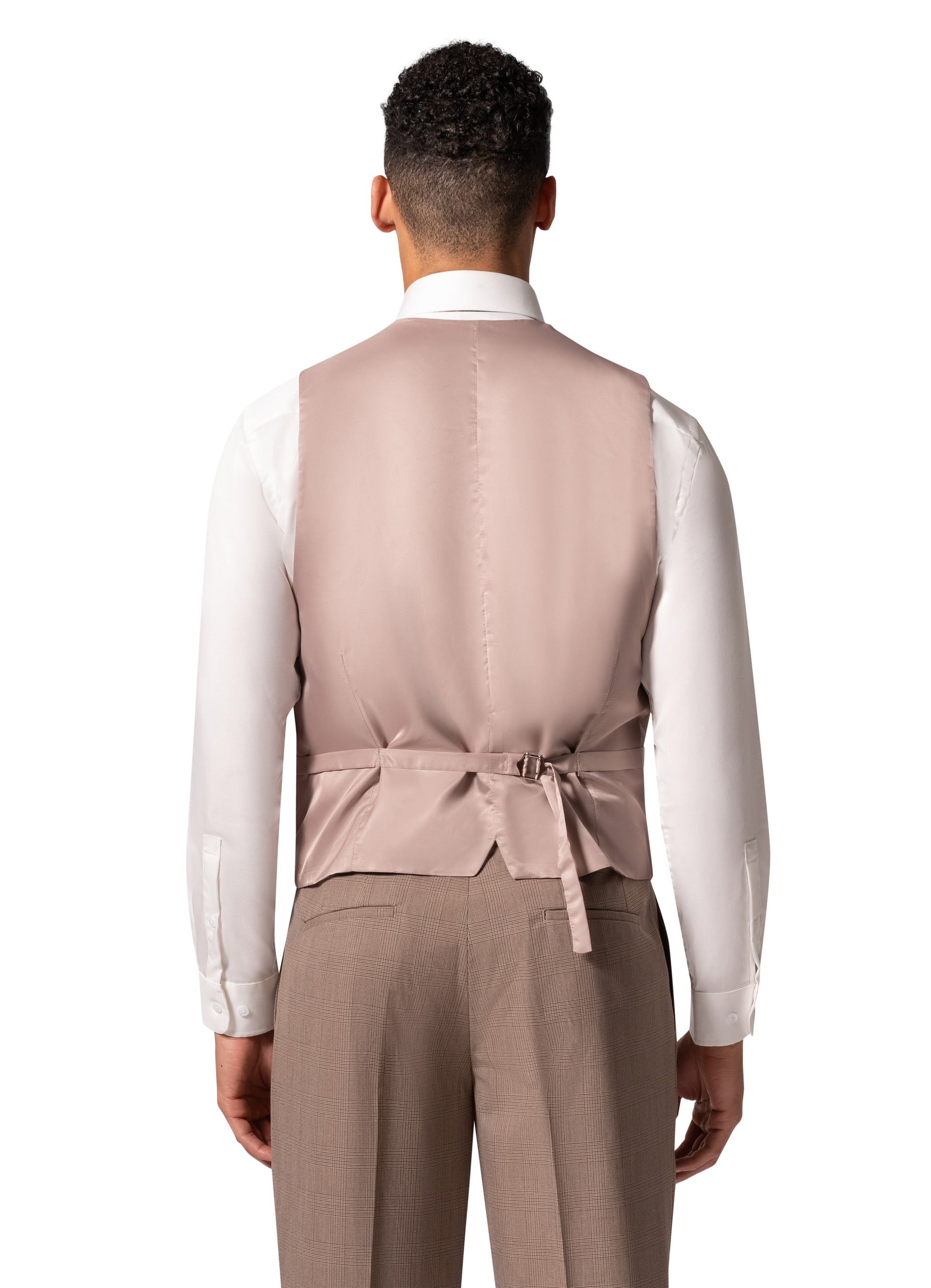 Bergamo Orange BP04KE-07 3PC Notch Modern Suit - Tan