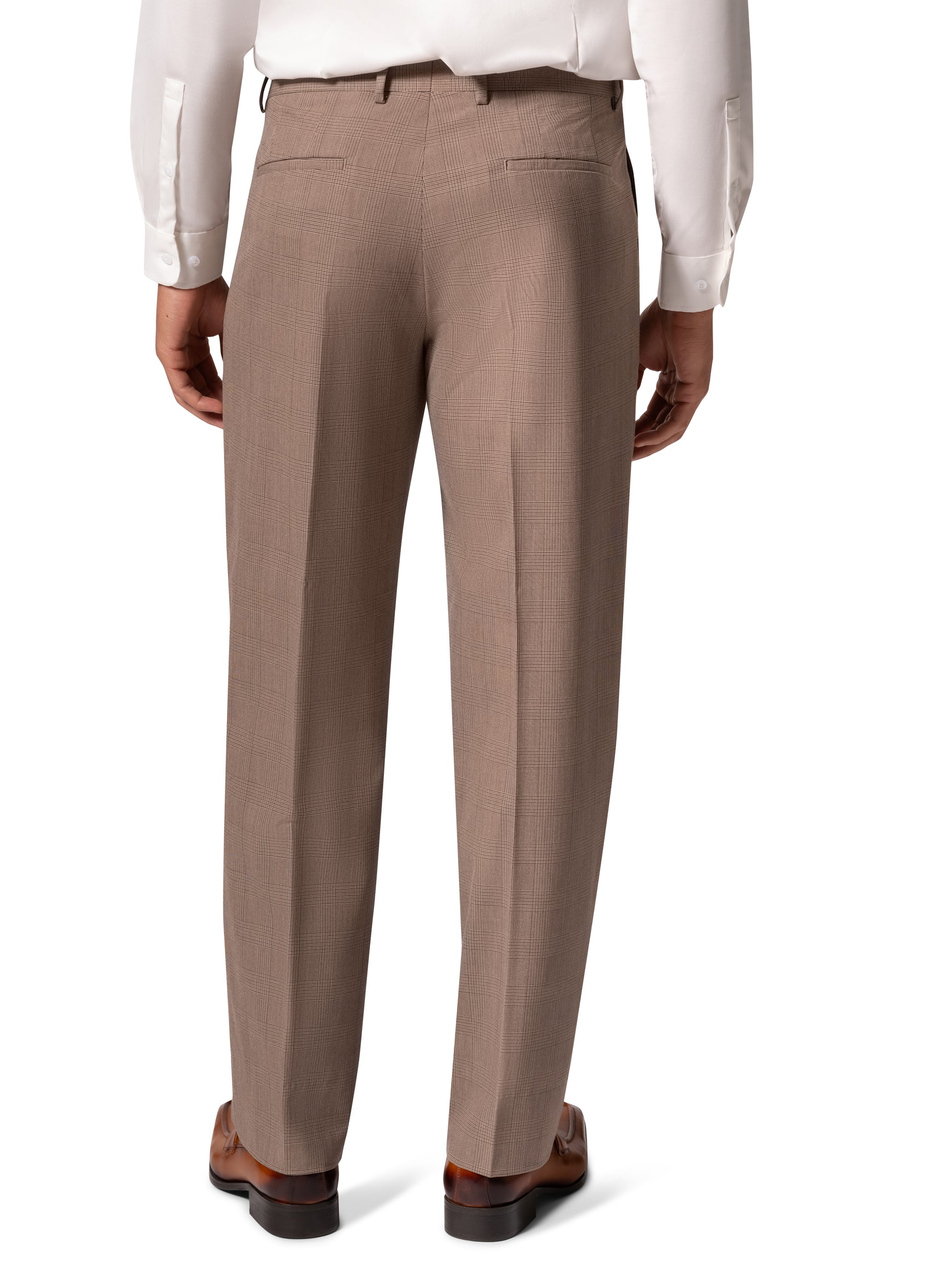 Bergamo Orange BP04KE-07 3PC Notch Slim Suit - Tan