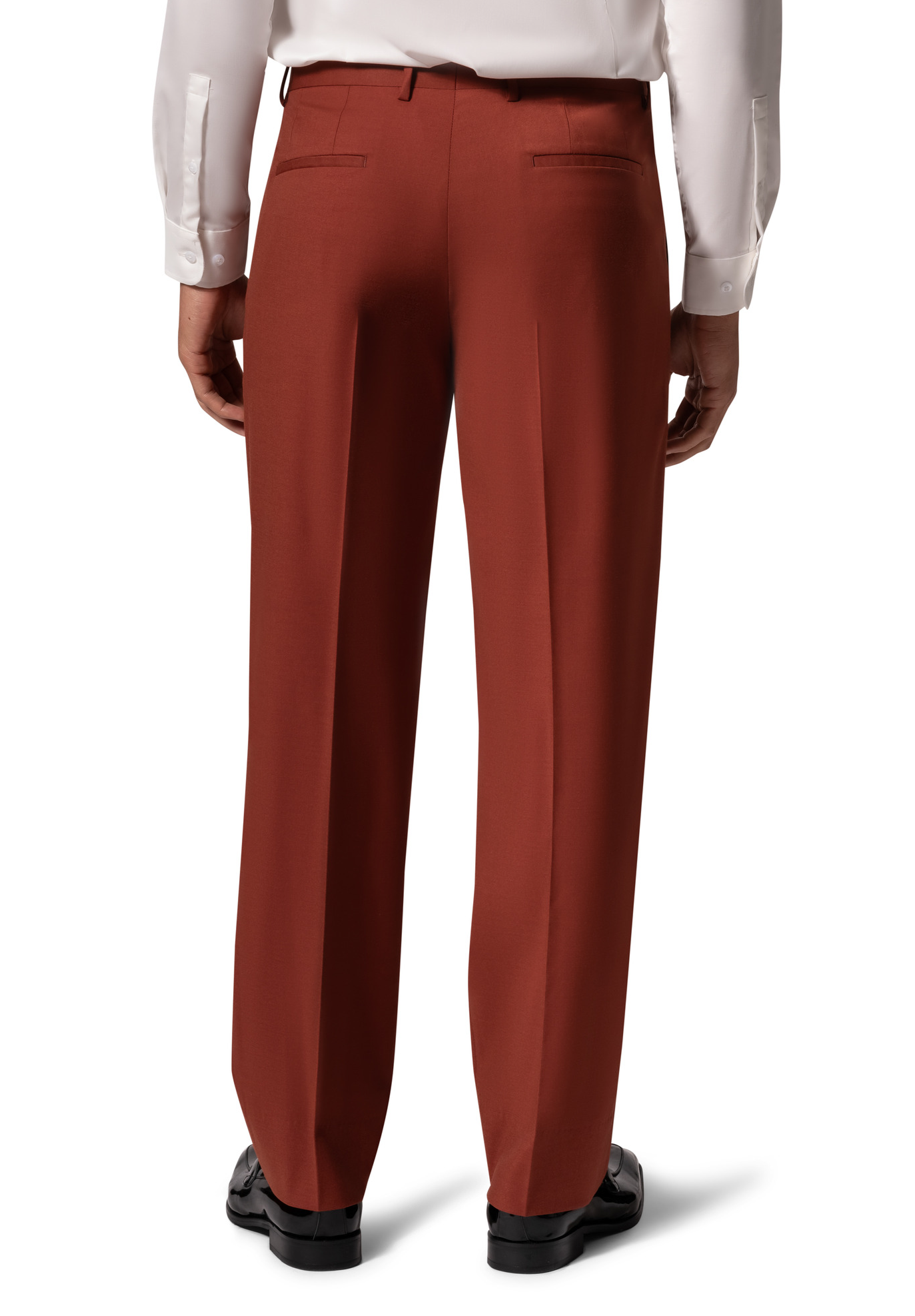 Bergamo Orange MARCO UNI 3PC Modern Peak Suit - Rust