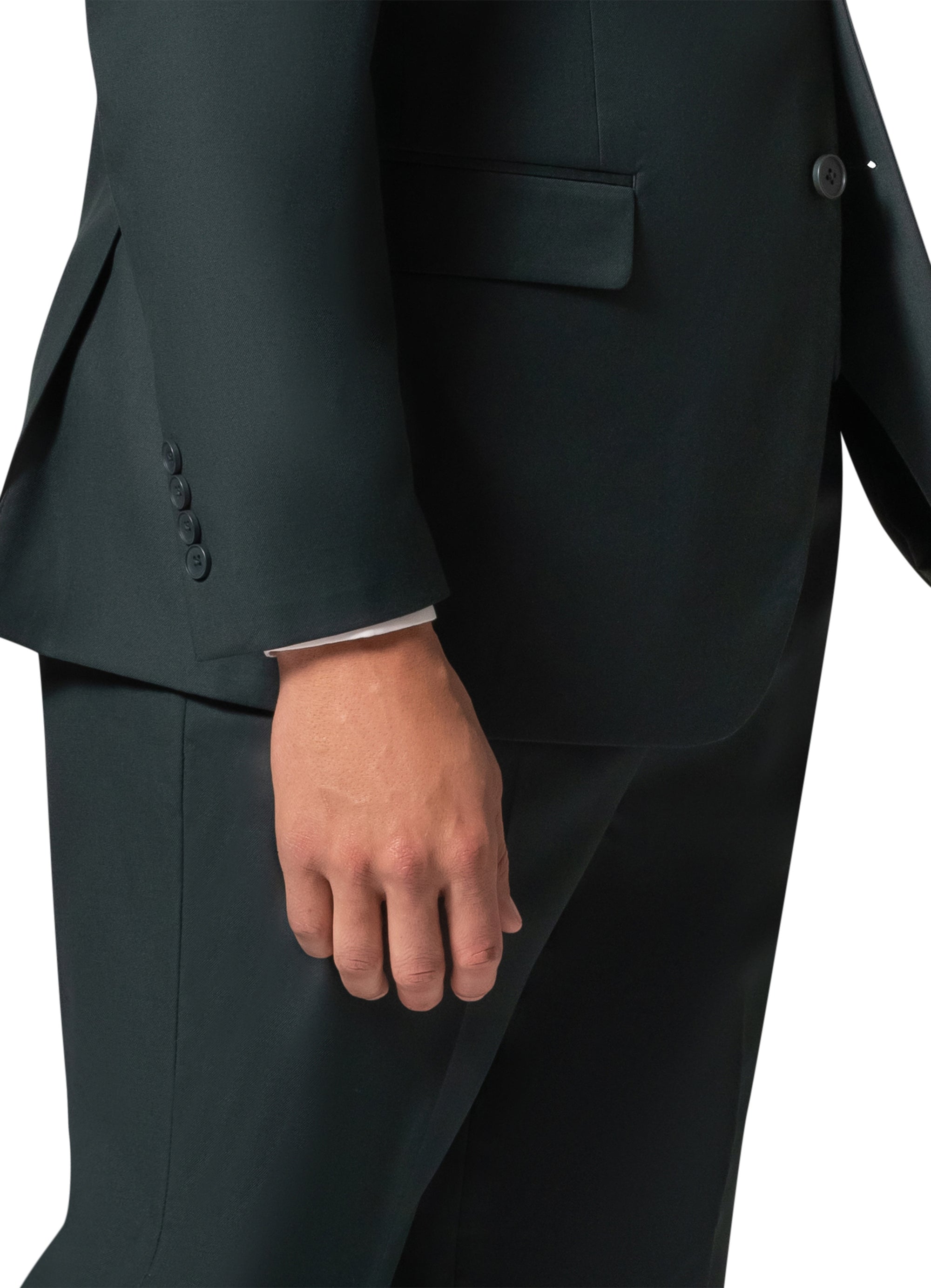 Bergamo Orange MARCO UNI 3PC modern Peak Suit - Hunter Green