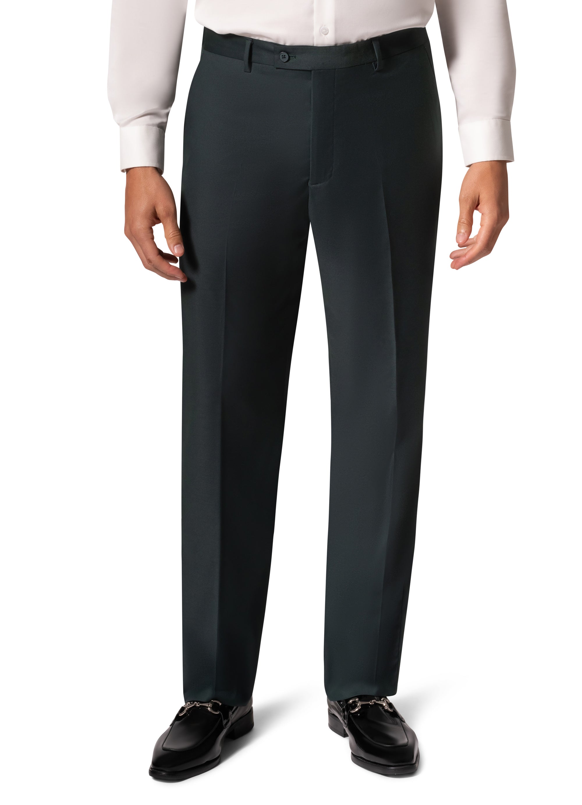 Bergamo Orange MARCO UNI 3PC modern Peak Suit - Hunter Green