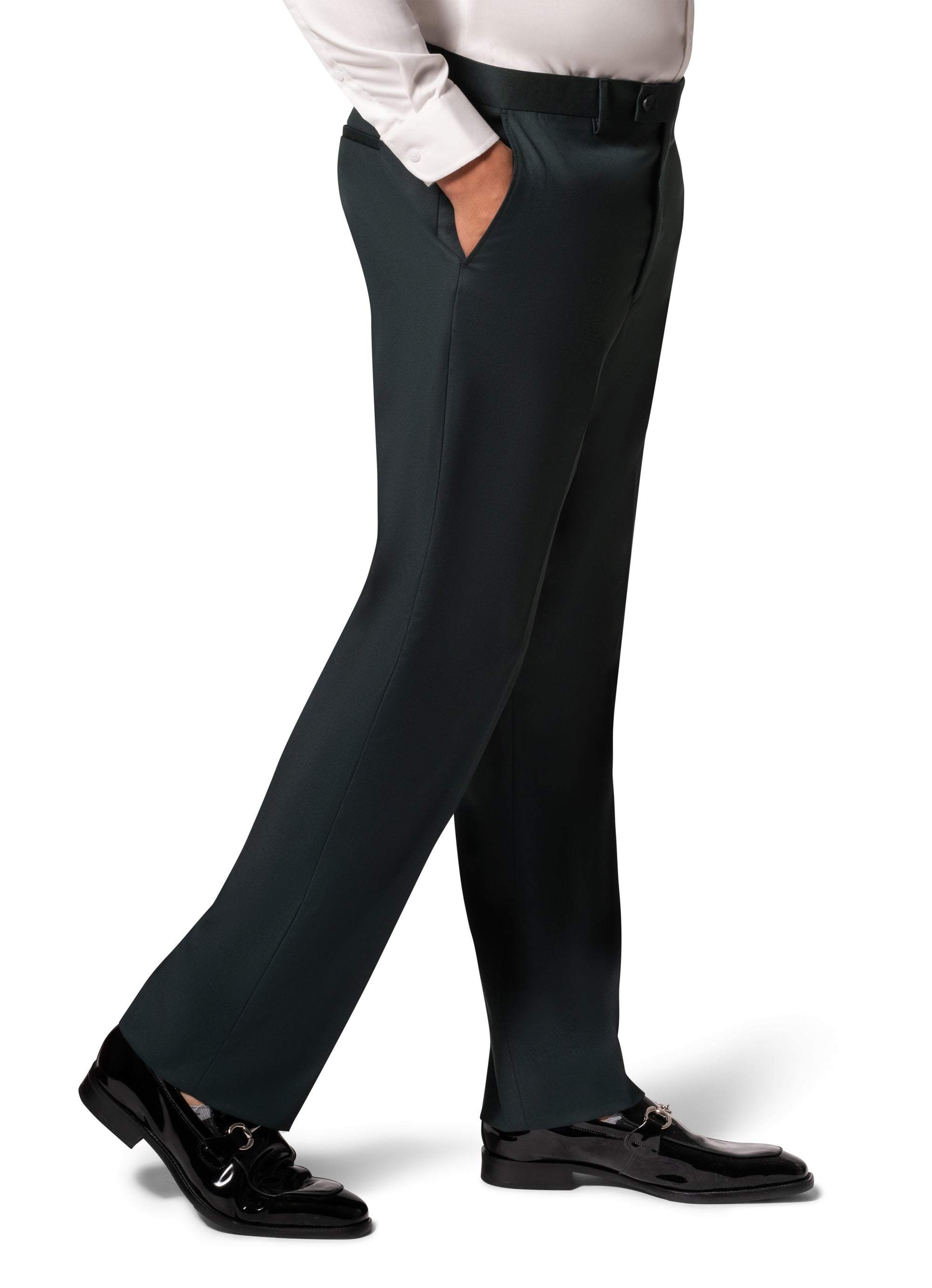 Bergamo Orange MARCO UNI 3PC modern Peak Suit - Hunter Green