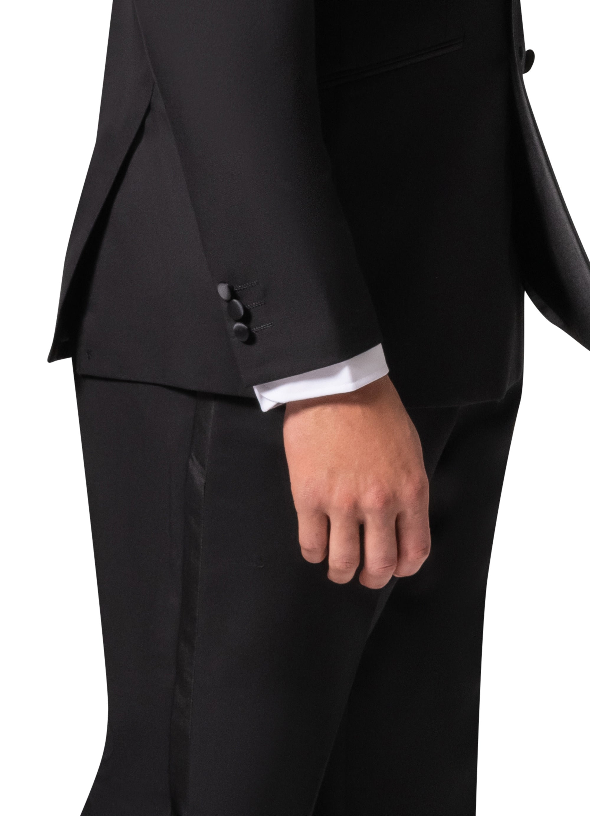 Bergamo Orange A6732 D/B Tuxedo Modern Fit - Black