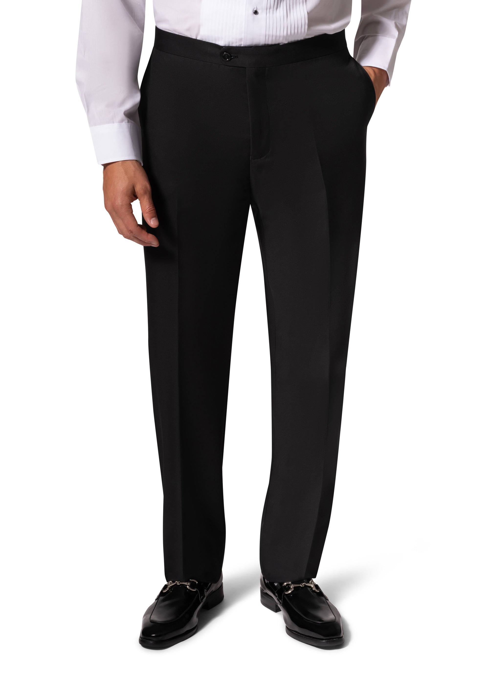 Bergamo Orange A6732 D/B Tuxedo Modern Fit - Black