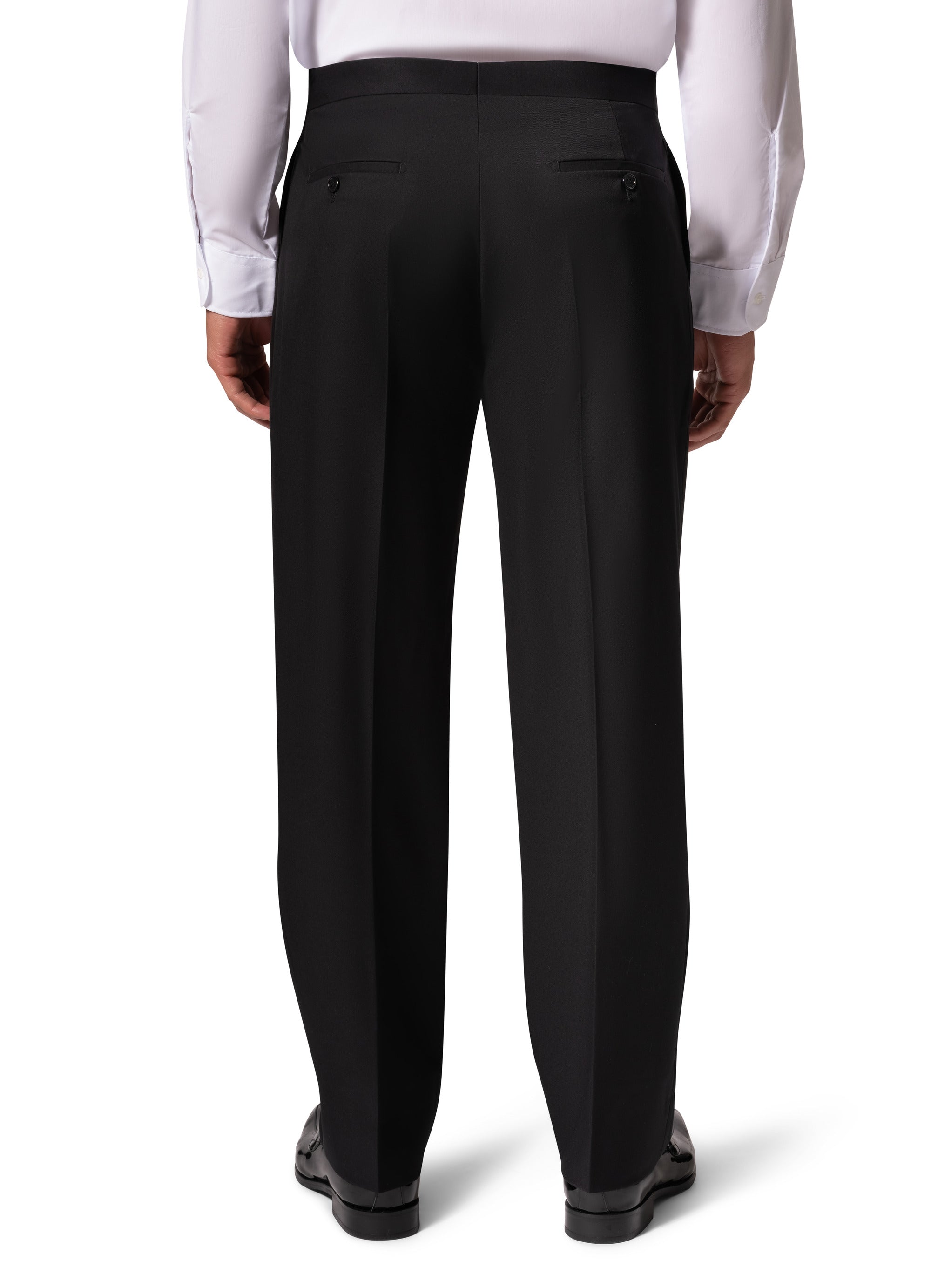 Bergamo Orange A6732 D/B Tuxedo Modern Fit - Black