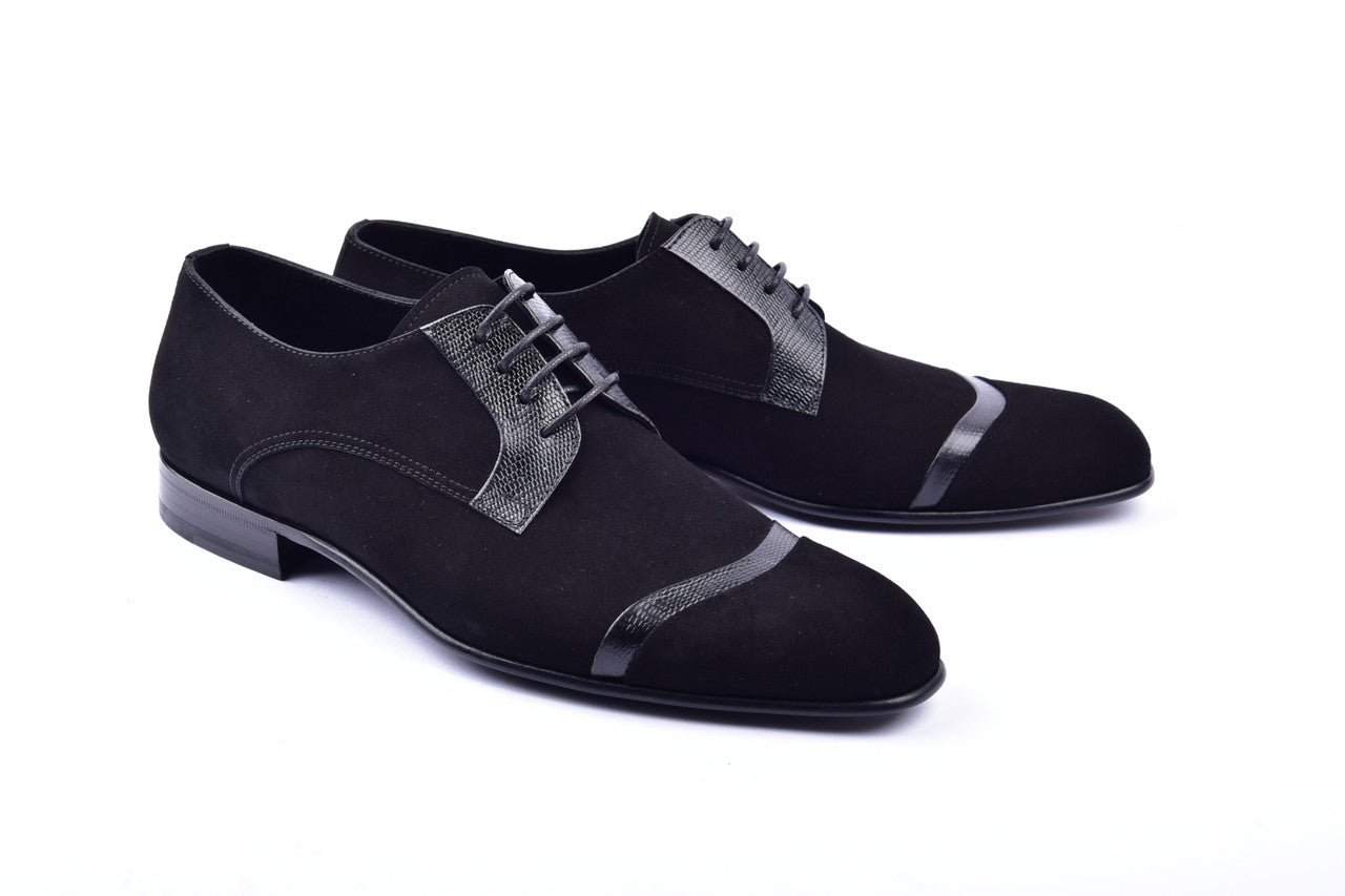 Corrente 2432 Suede Lace up - Black