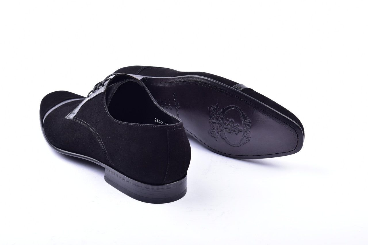 Corrente 2432 Suede Lace up - Black