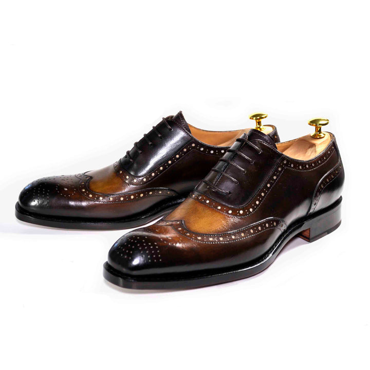 H and H Oxford Lace Up Shoes - Cognac